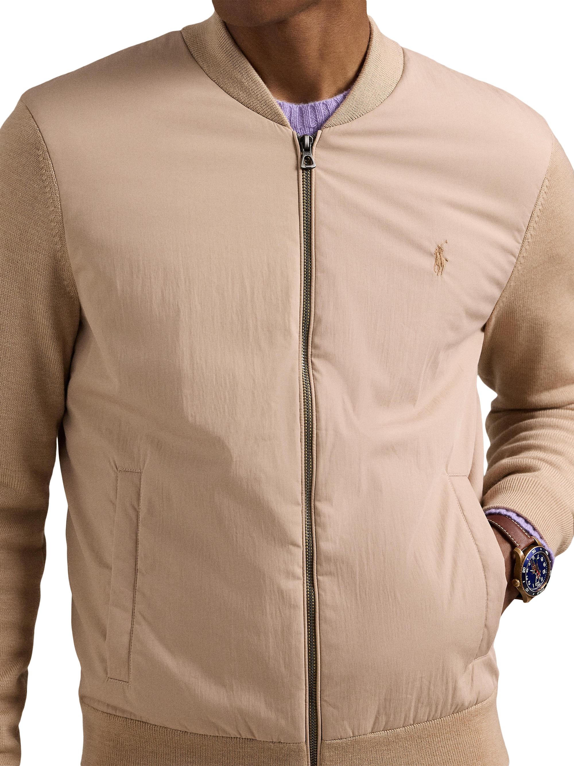 Polo Ralph Lauren Hybrid Wool Full-Zip Sweater | Saks Fifth Avenue