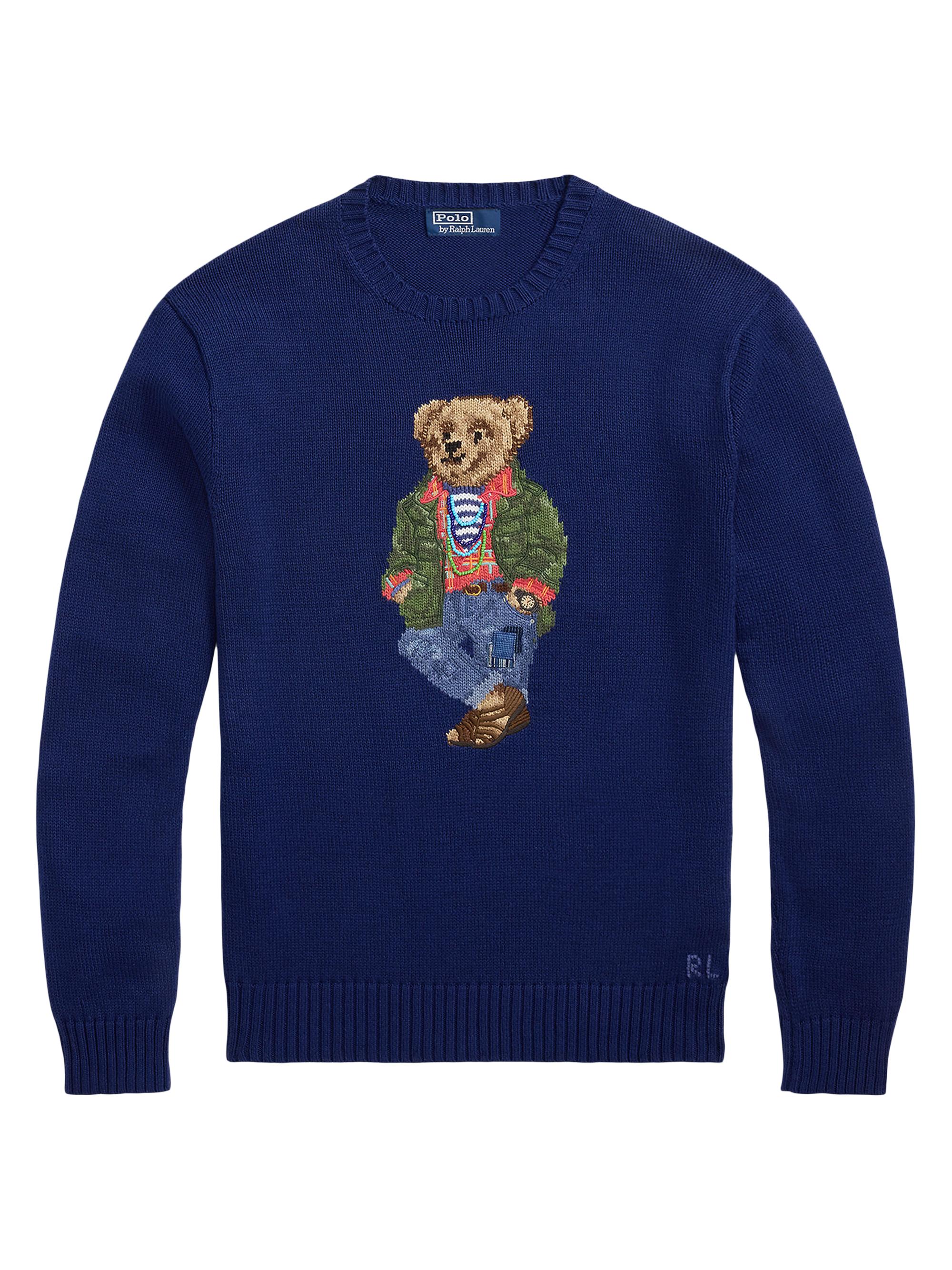 Polo Ralph Lauren Men's Polo Bear Cotton Sweater - Freshwater Tahiti Bear