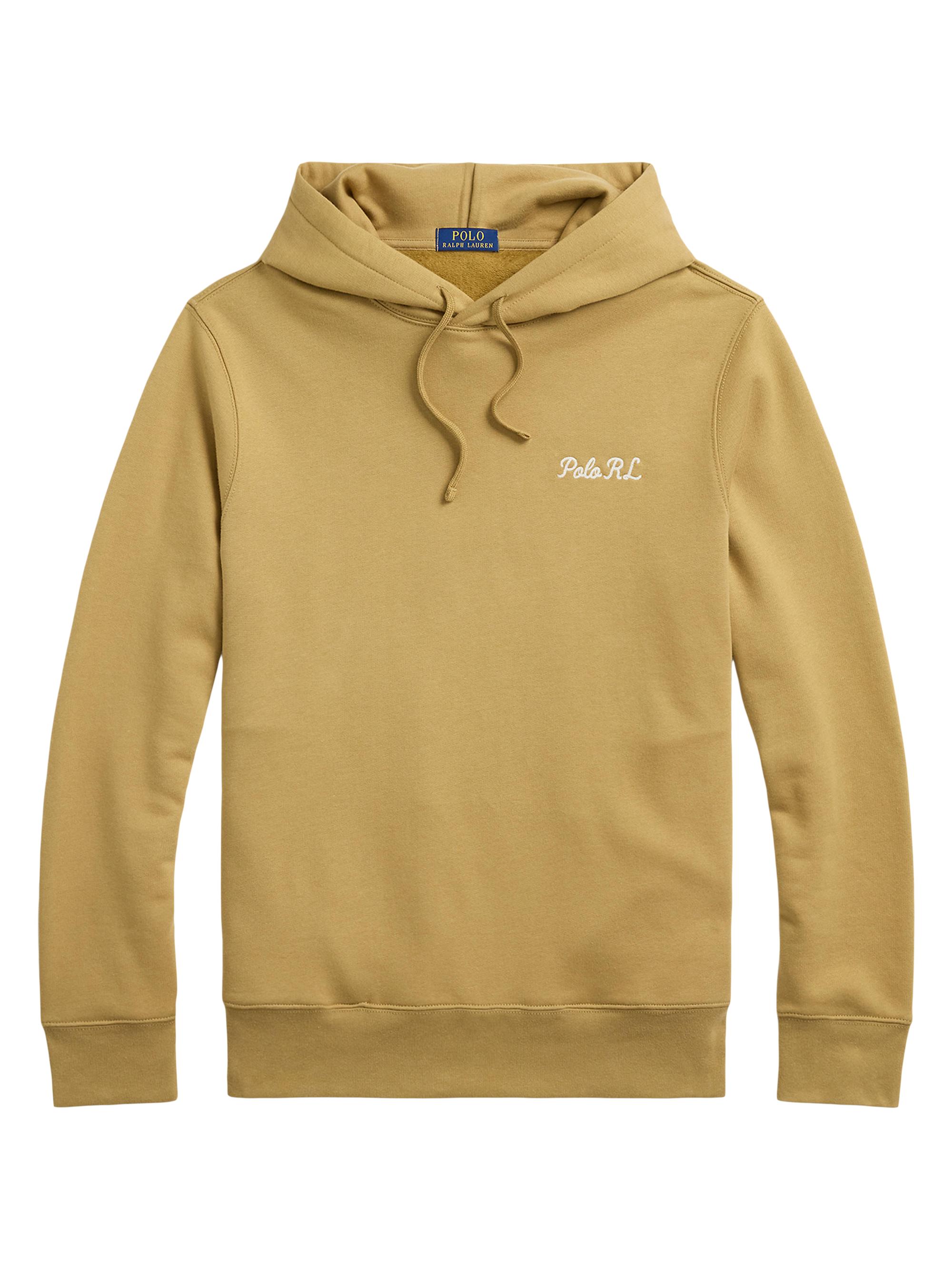 Polo Ralph Lauren Men's Polo Bear Fleece Hoodie - Camel Explorer Bear