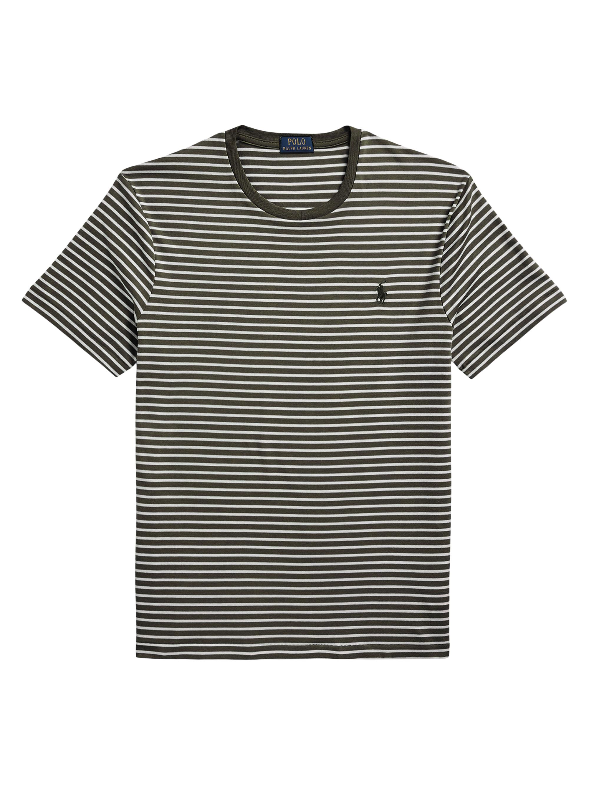 Polo Ralph Lauren Men's Slim Striped Cotton T-Shirt - Armadillo White