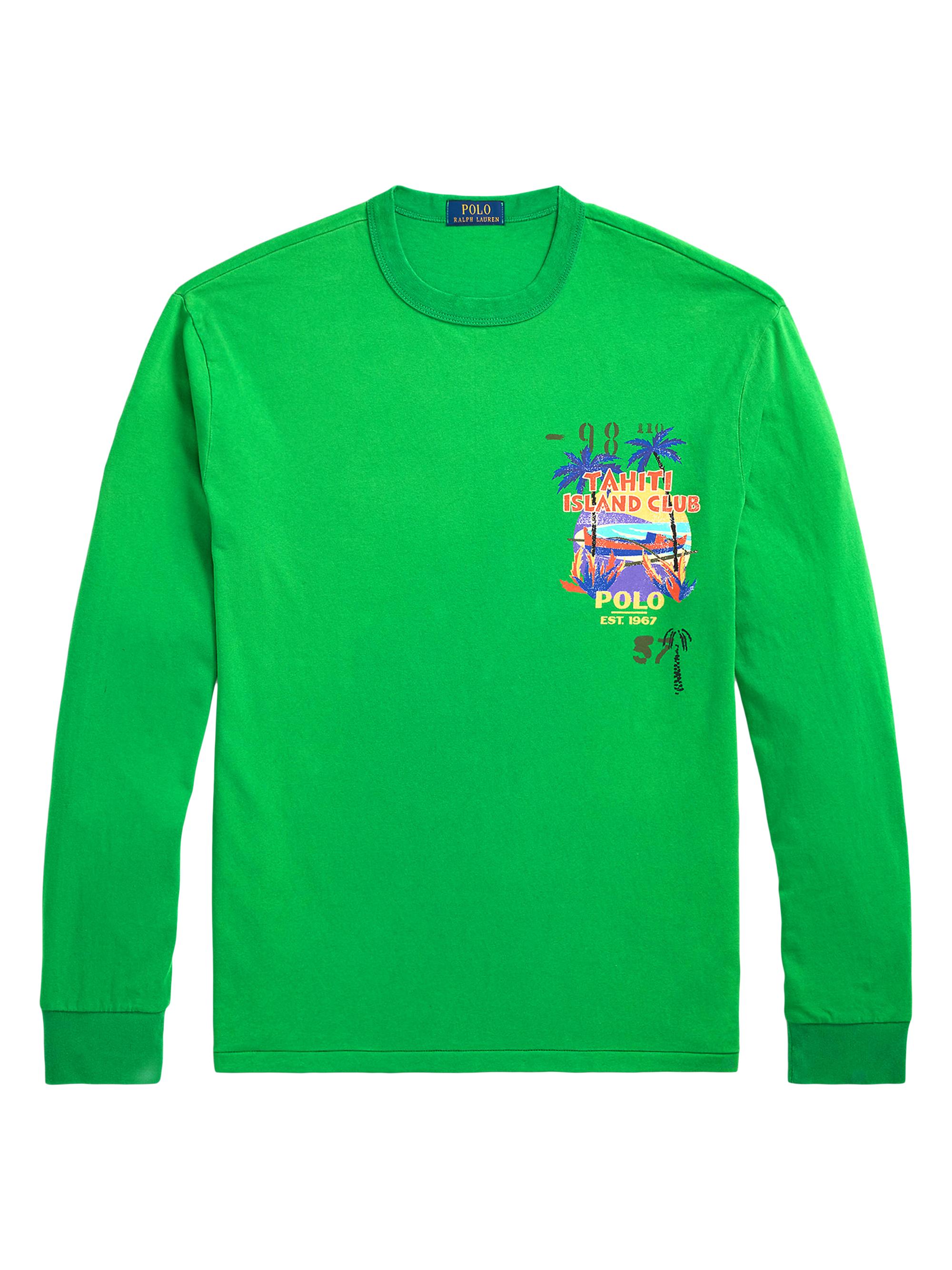Polo Ralph Lauren Men's Jersey Graphic Long-Sleeve T-Shirt - Golf Green
