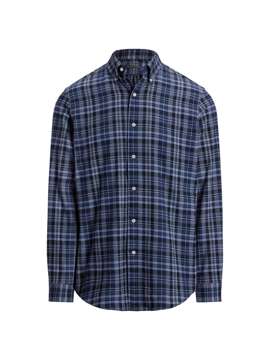 Polo by Ralph Lauren チェック麻JK 40S 23ss Polo Ralph Lauren Plaid Performance Twill Shirt | Saks Fifth Avenue