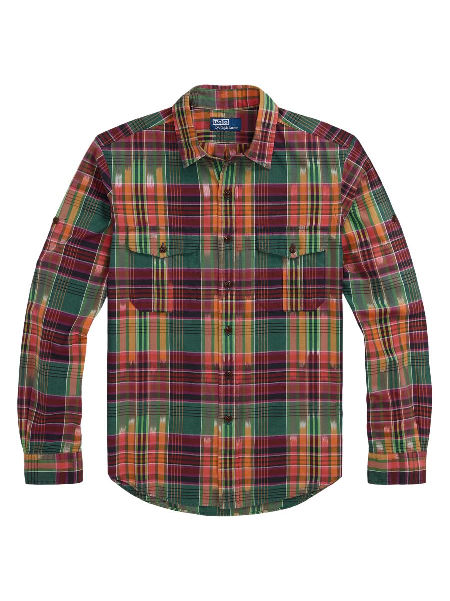 トップス 1990's~ Ralph Lauren MadrasCheck Shirt Polo Ralph Lauren Classic-Fit Madras Workshirt | Saks Fifth
