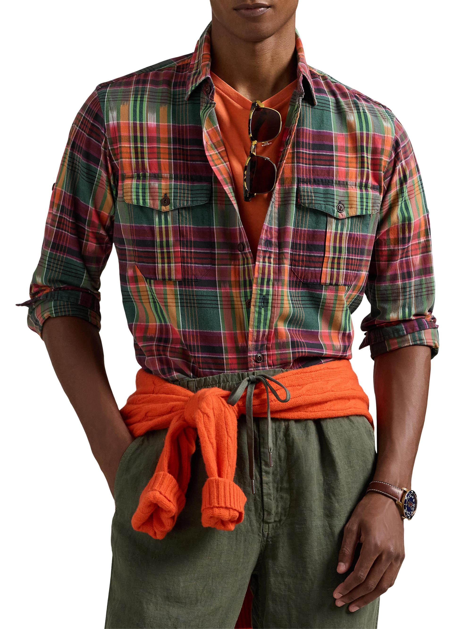 Polo Ralph Lauren Classic-Fit Madras Workshirt | Saks Fifth