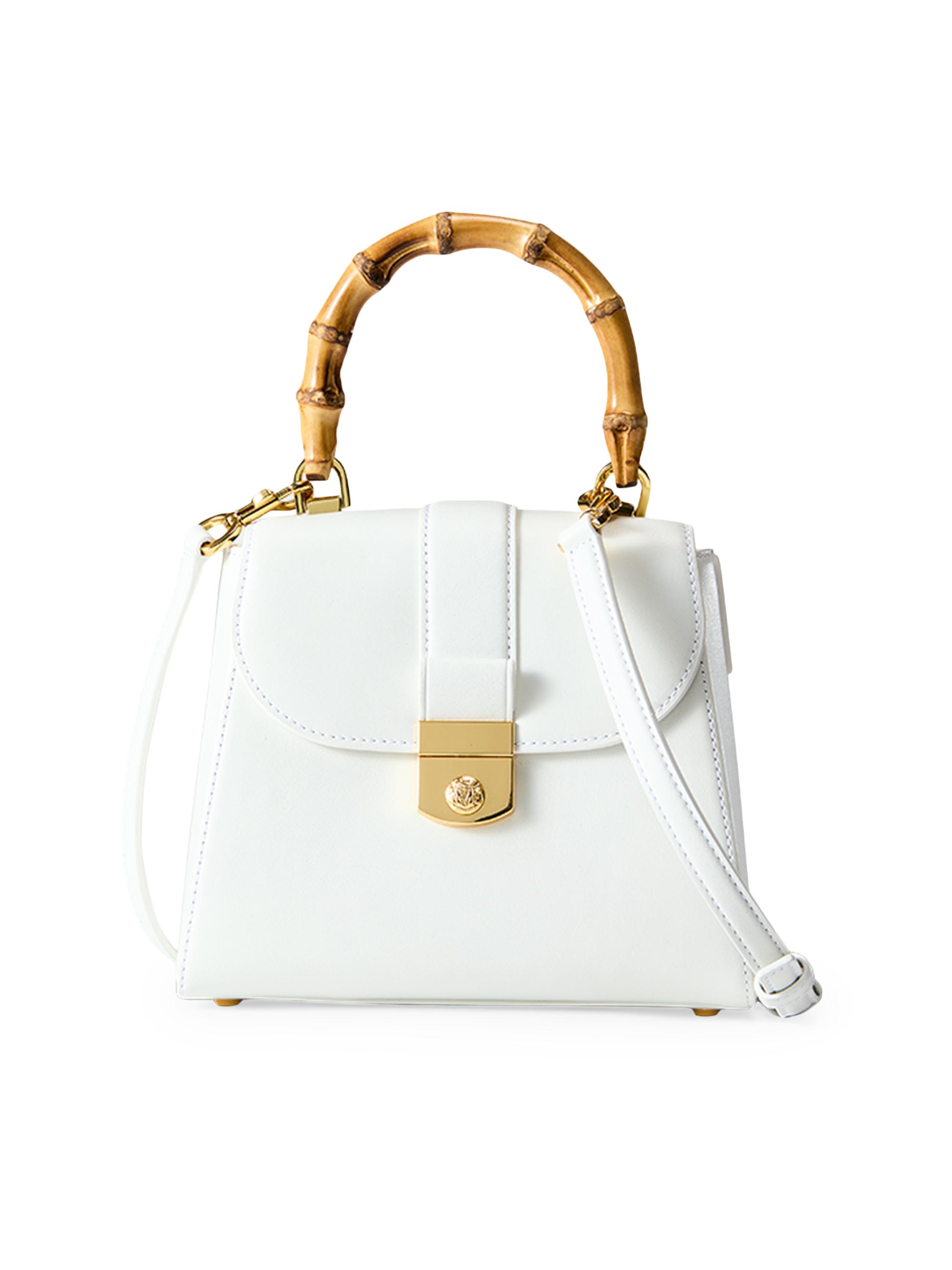 Leather Purse Saks Off White Bag Veronica Beard Bamboo Avenue