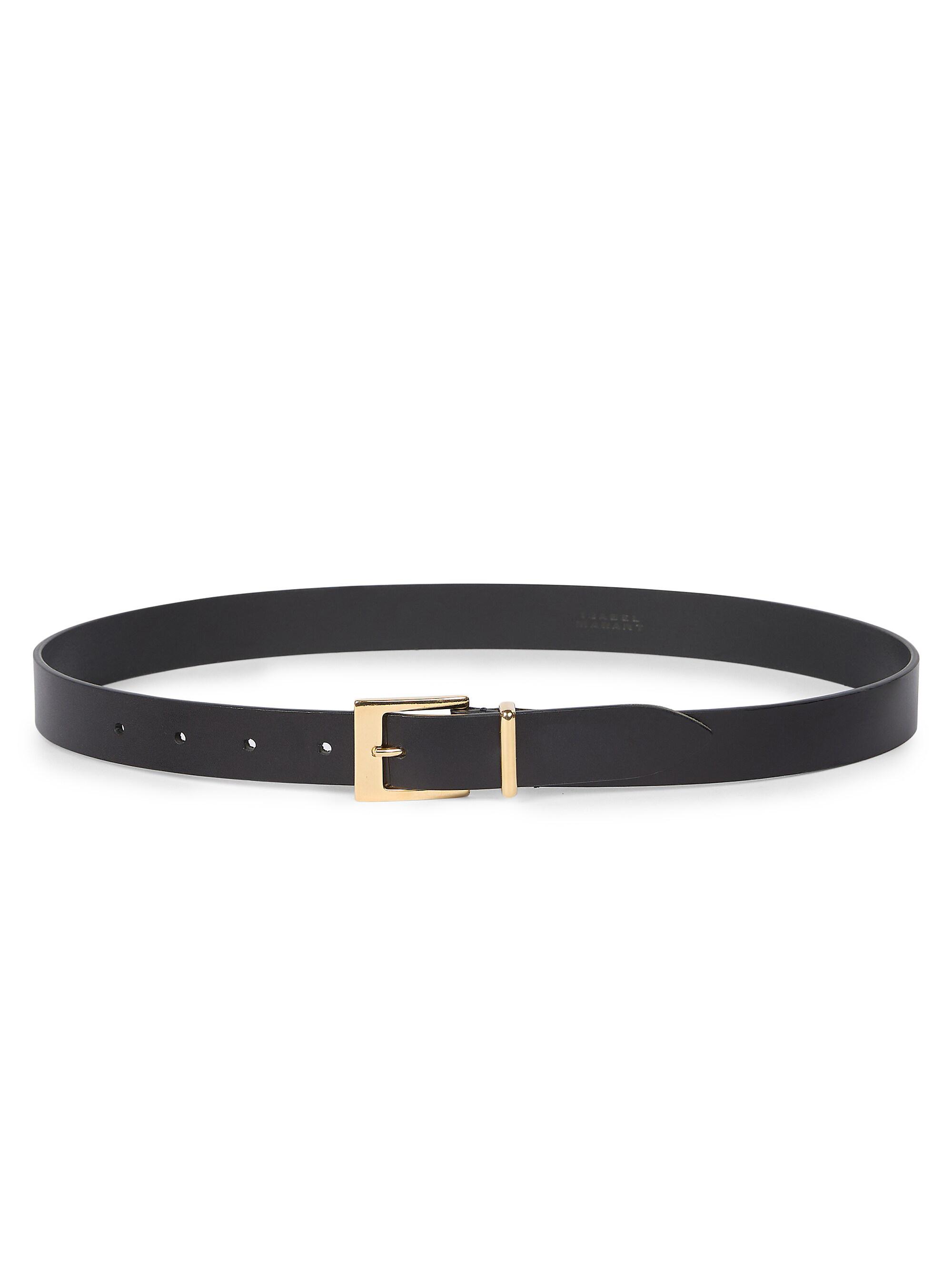 ISABEL MARANT 黒 レザーベルト M Designer Belts for Women | ISABEL MARANT Official Online Store