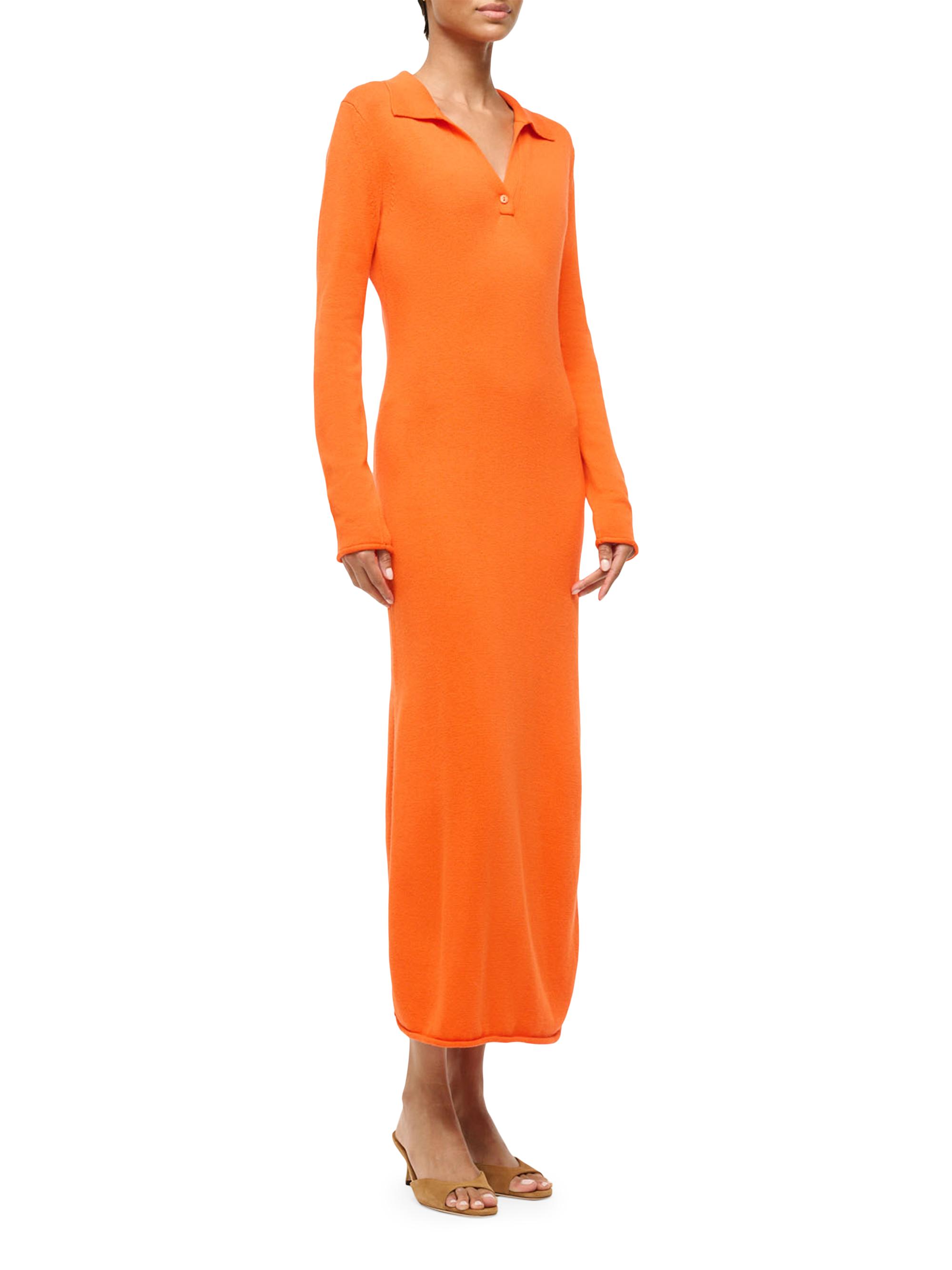 chinese dress ladies SIENNA Full Sleeve Chiffon Maxi Dress with Trail and Covered Button Back  Detail (Nude Chiffon)