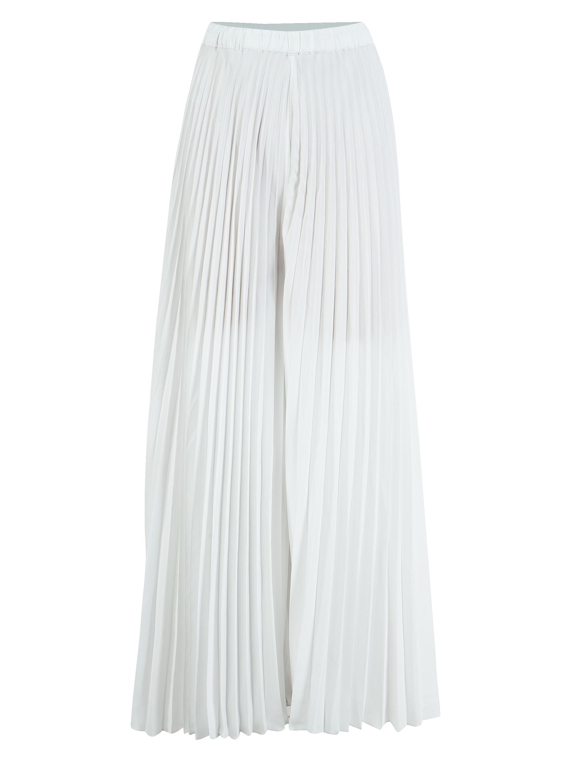 AFEW Rahul Mishra Women's Radial-Pleated Wide-Leg Pants - White