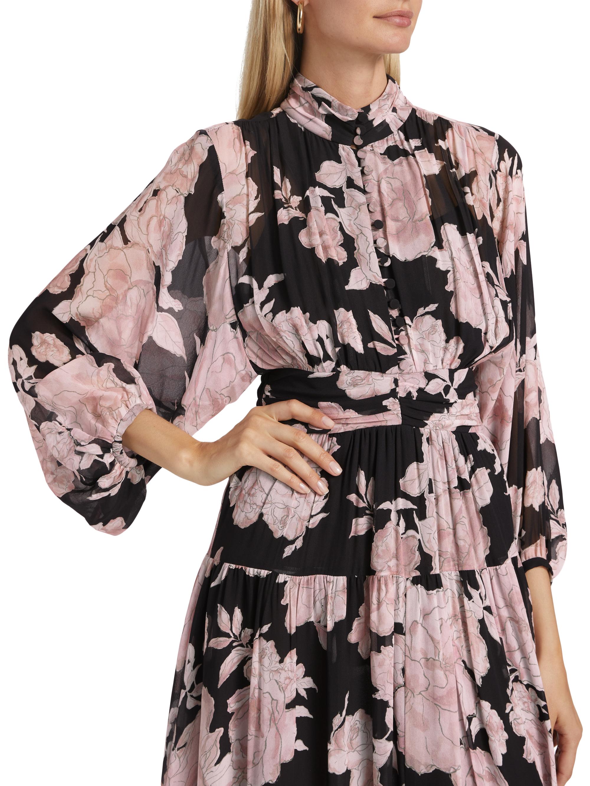 Derek Lam 10 Crosby Jolie Floral Midi-Dress | Saks Fifth Avenue