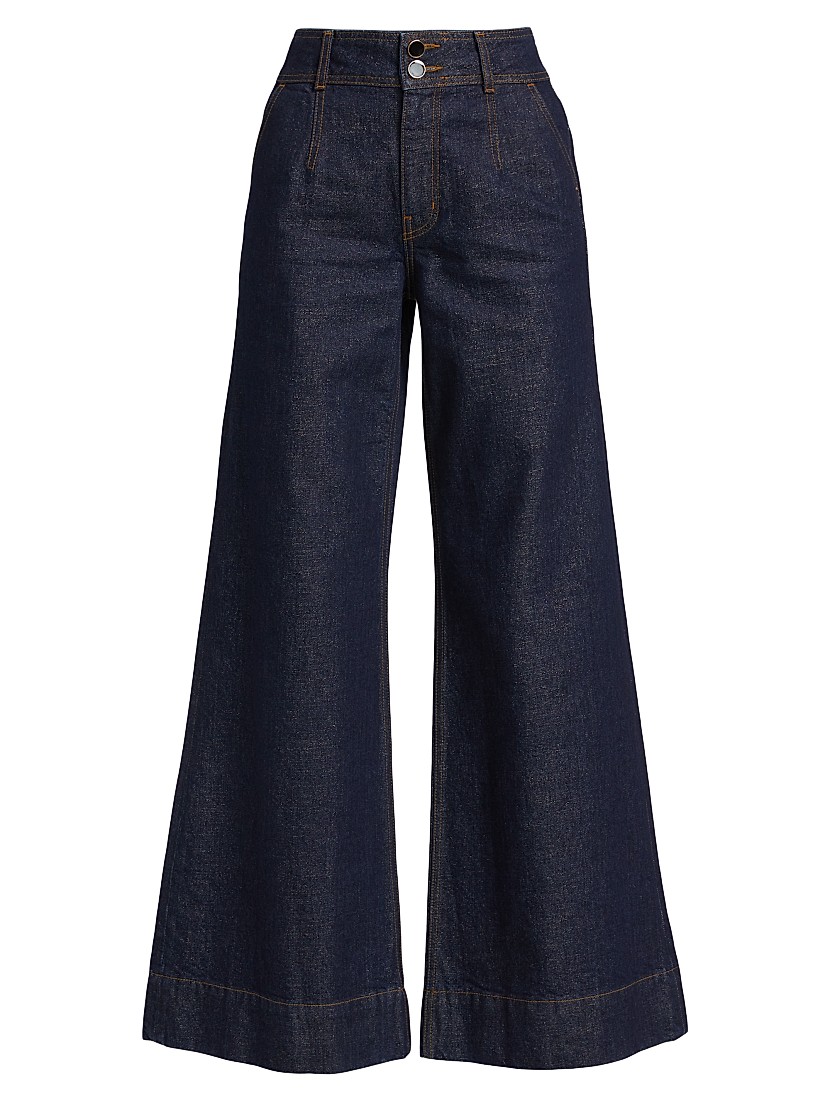 Shop Derek Lam 10 Crosby Mille High-Rise Wide-Leg Jeans Shop Derek Lam 10 Crosby Mille High-Rise Wide-Leg Jeans