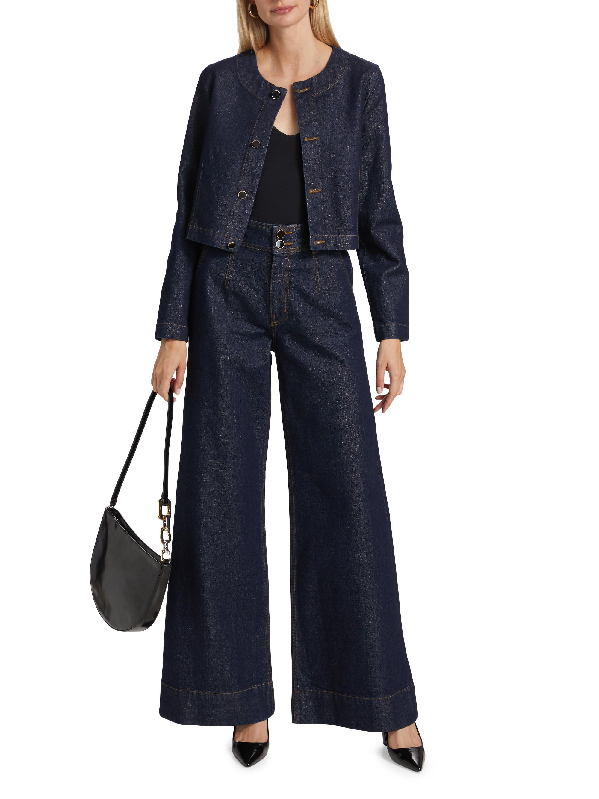 Derek Lam 10 Crosby Mille High-Rise Wide-Leg Jeans | Saks Fifth Avenue