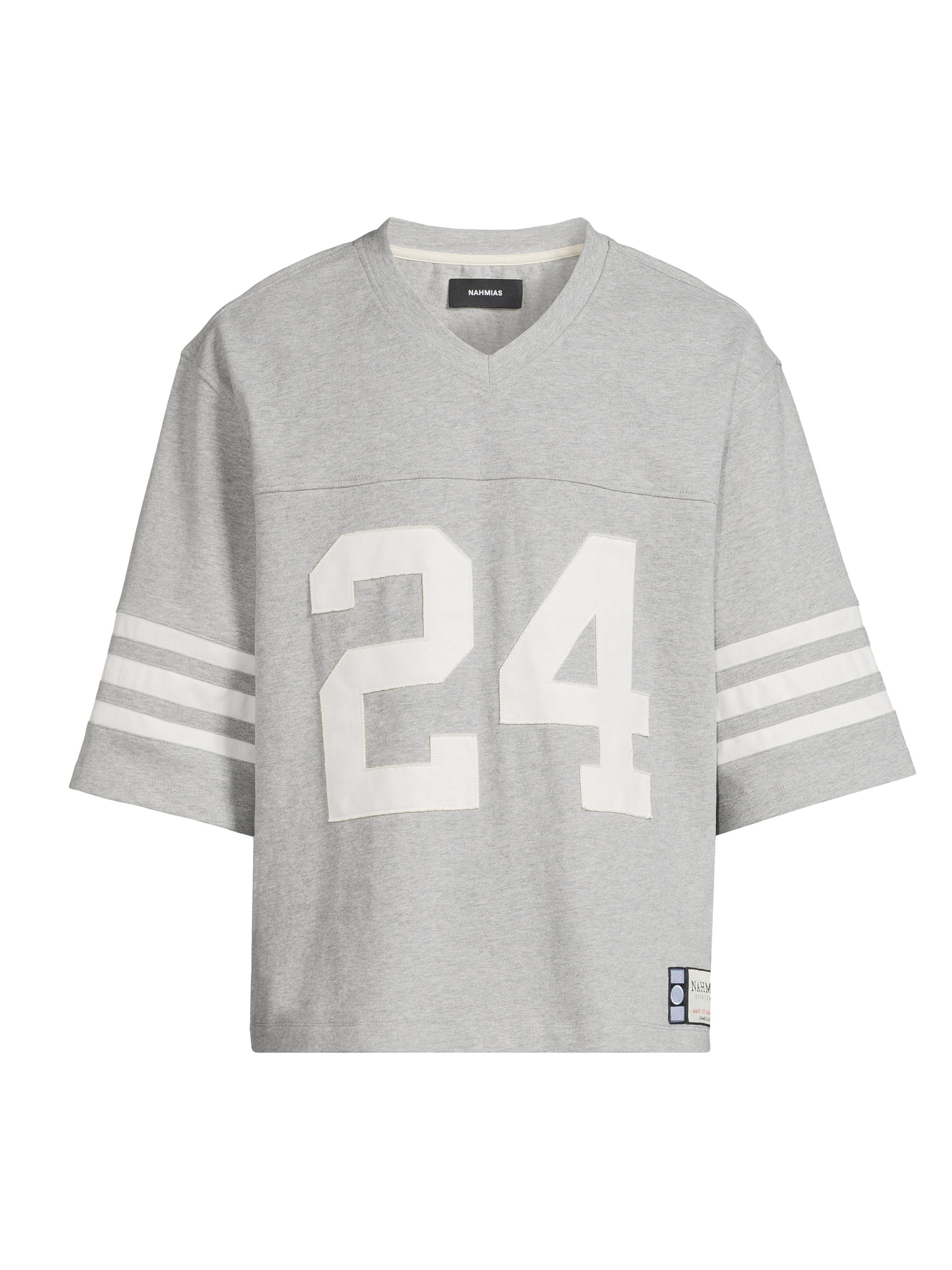 Nahmias Men's Summerland Ranch Heavy Cotton Football Jersey Top - Grey