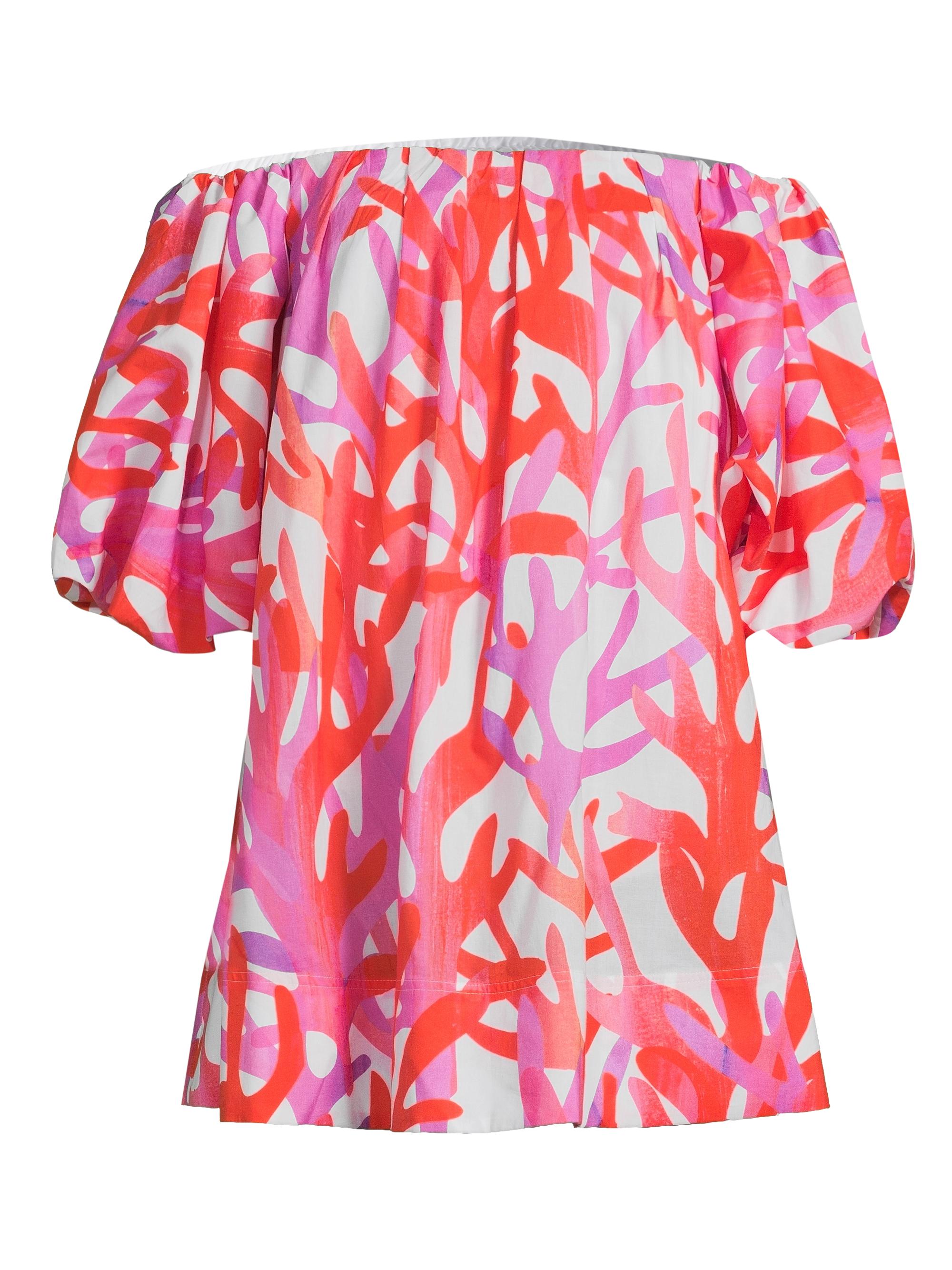 Milly Women's Jamie Under The Sea Cotton Oversized Minidress - Pink Multi