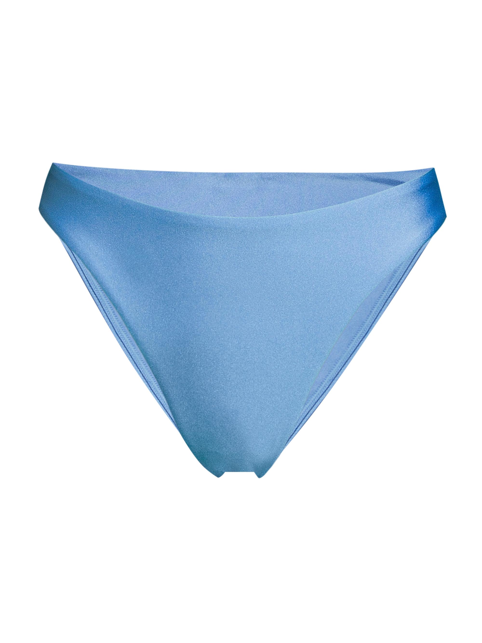 Milly Women's Margot Gloss Bikini Bottom - Mineral Blue