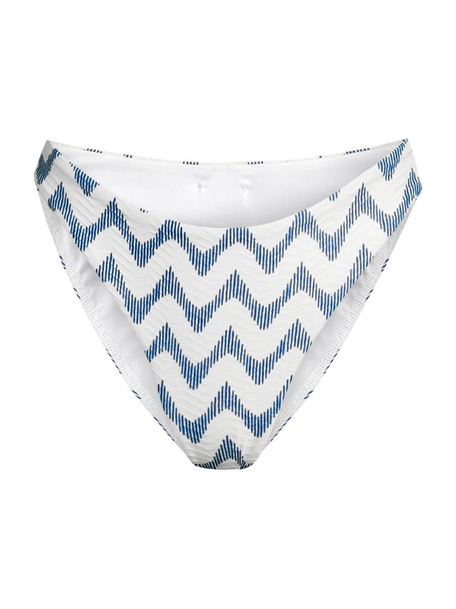 Milly Women's Margot Barcelona Chevron Bikini Bottom In Multi