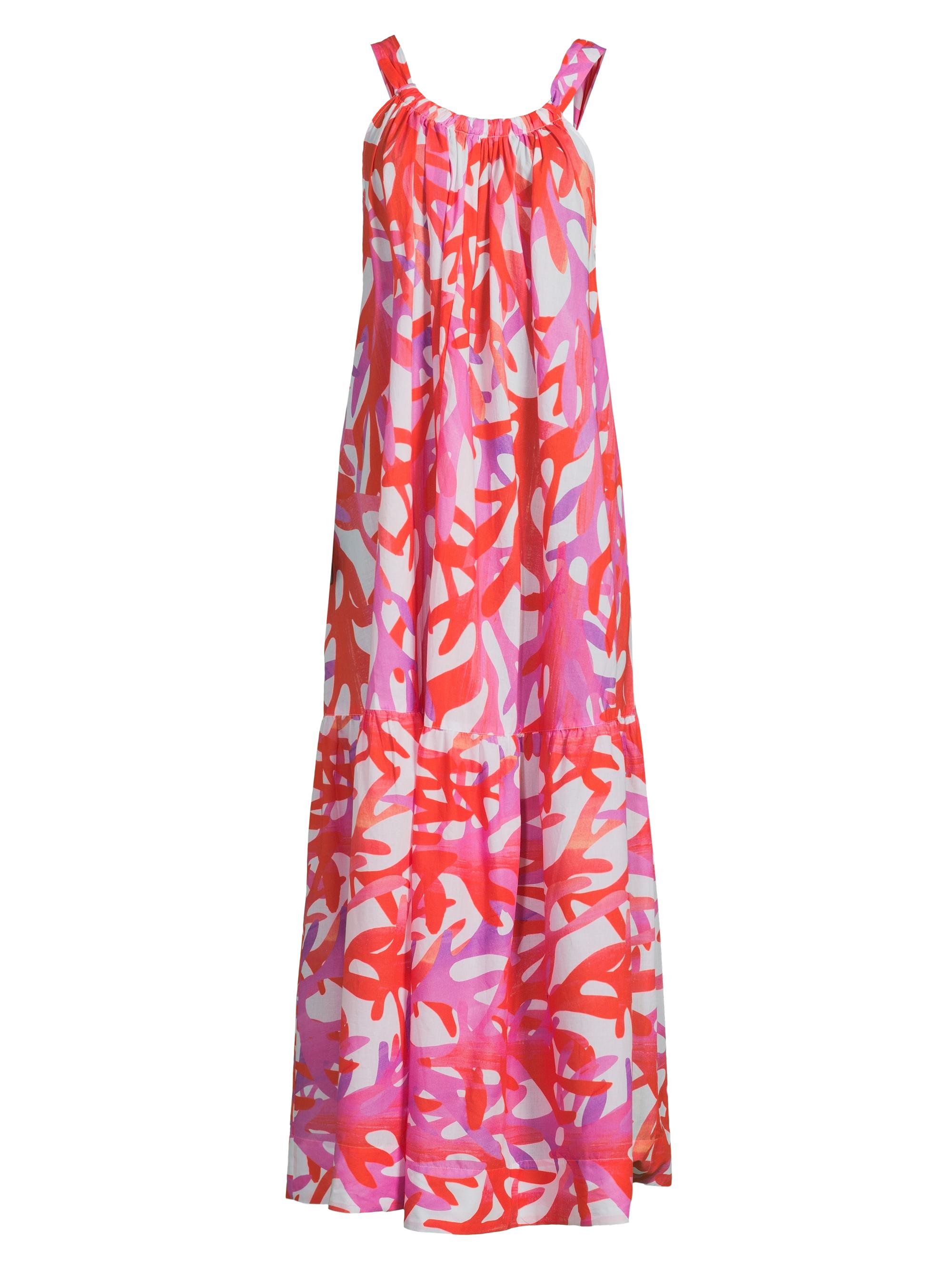 Milly Women's Under The Sea Halter Cover-Up Maxi Dress - Pink Multi