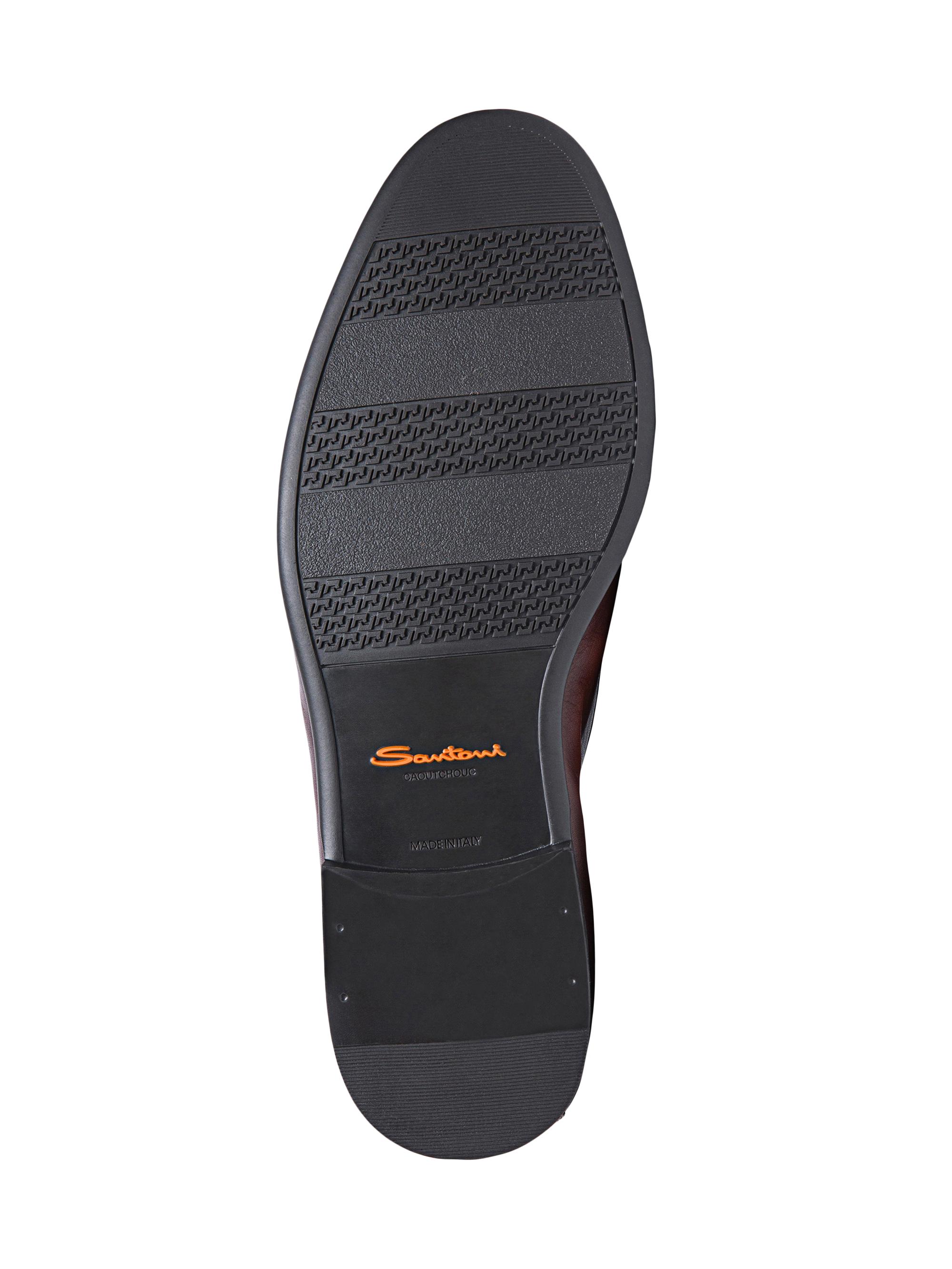 Santoni Vibe Burnished Leather Loafers | Saks Fifth Avenue