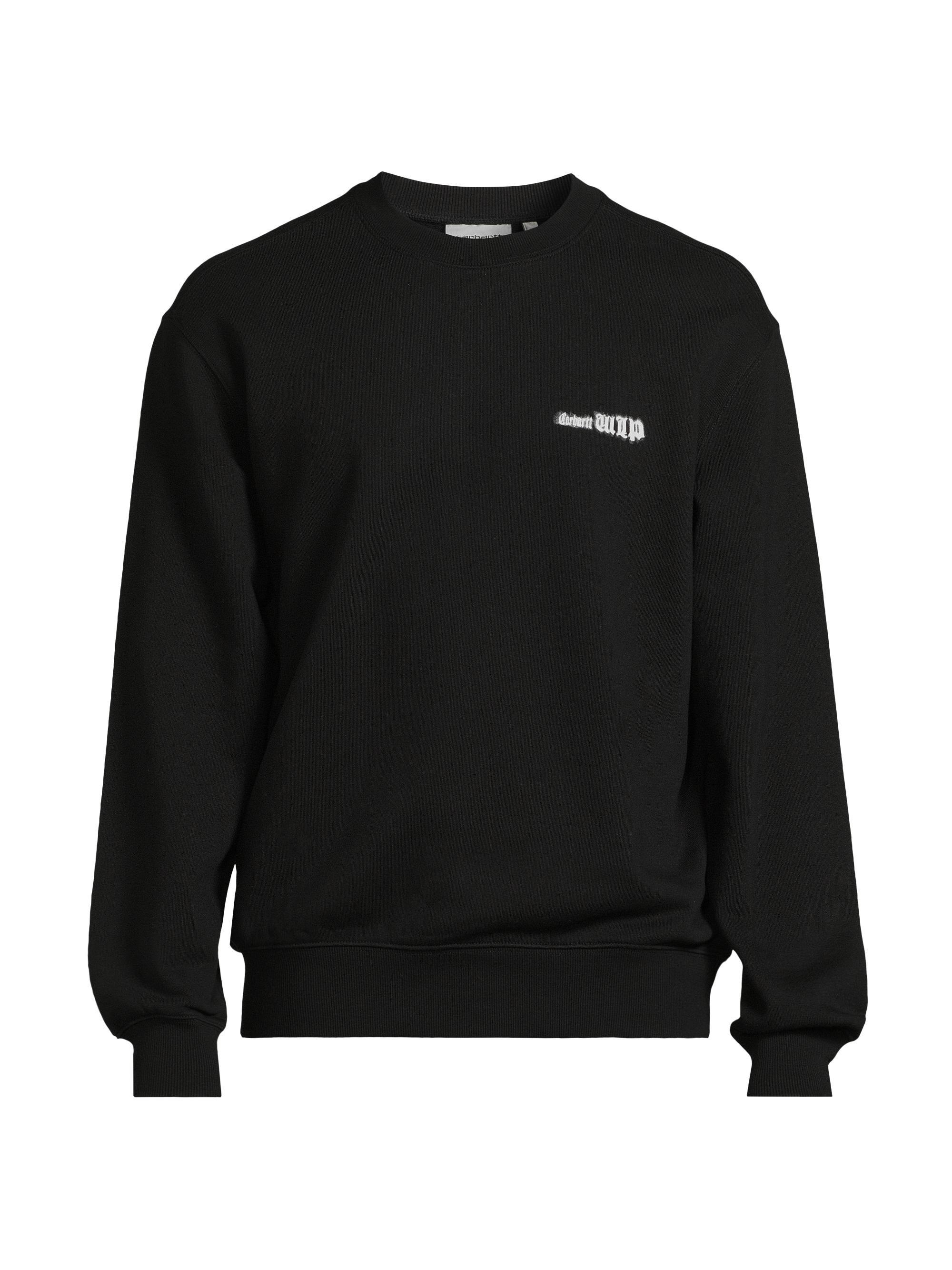 Carhartt WIP Men's Greatest Flicks Logo Cotton Sweatshirt - Black