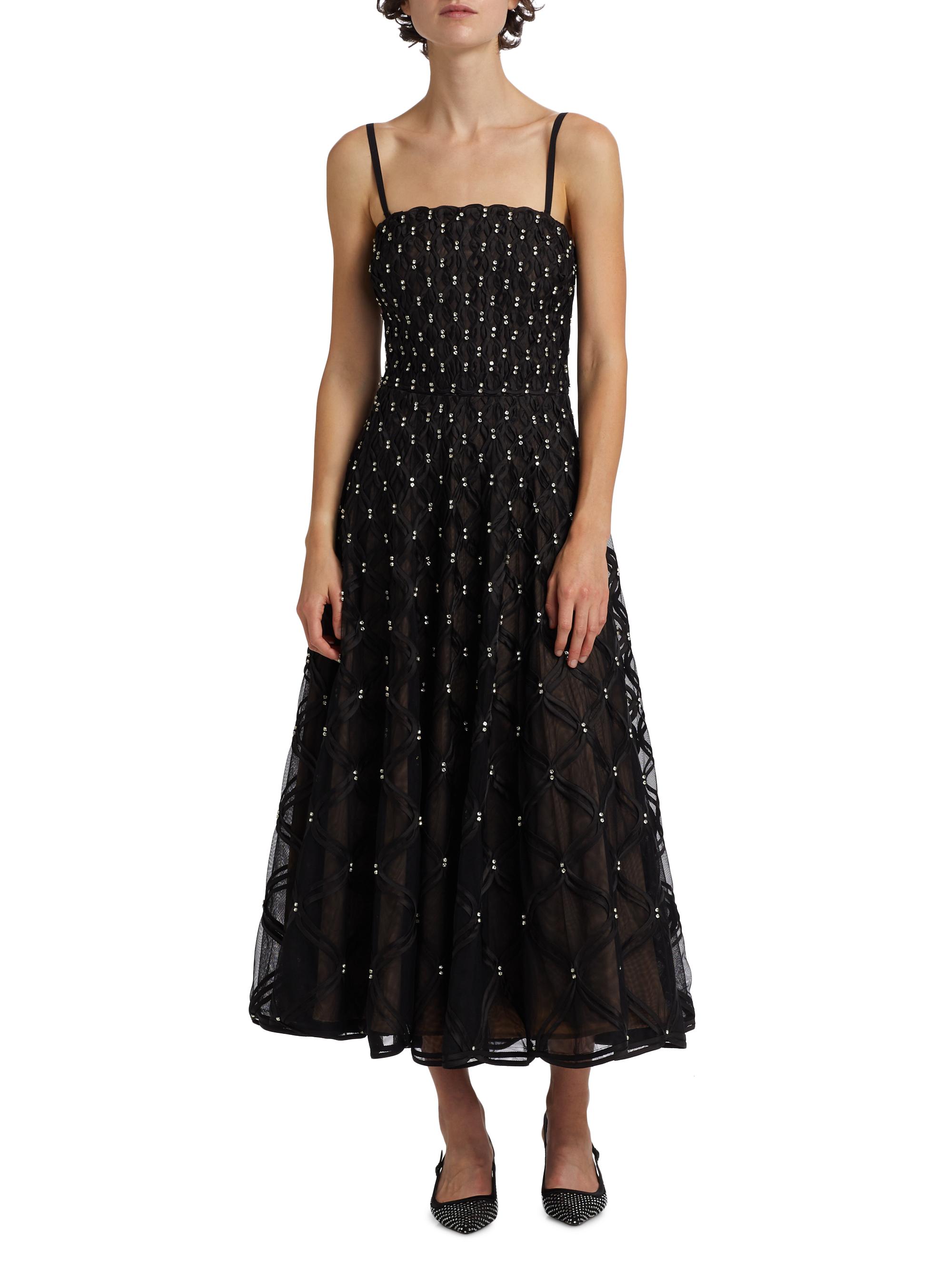 SIMKHAI Xolani Embellished Strapless Midi-Dress | Saks Fifth Avenue