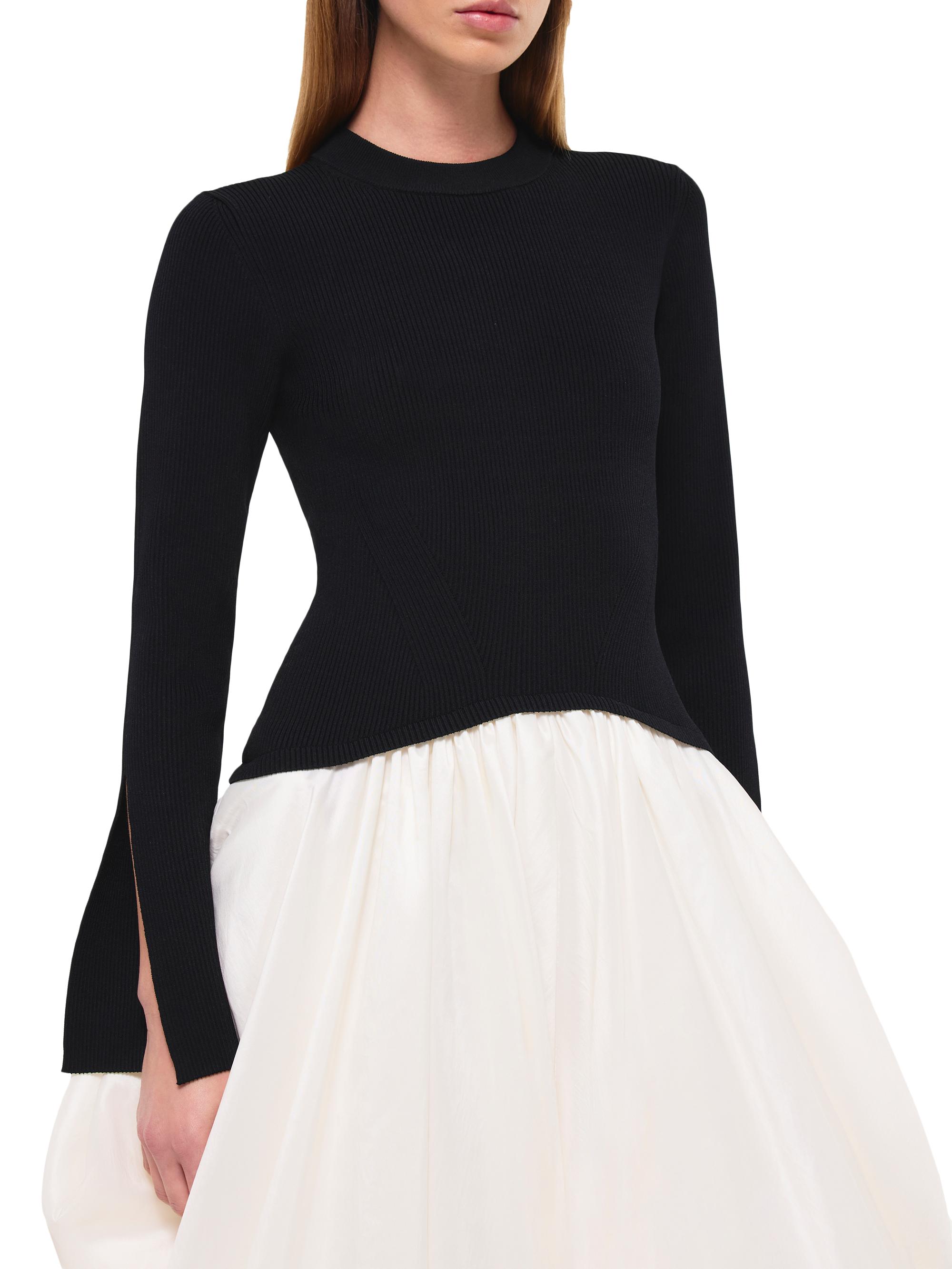 SIMKHAI Kenlie Colorblocked Fit & Flare Midi-Dress | Saks Fifth Avenue