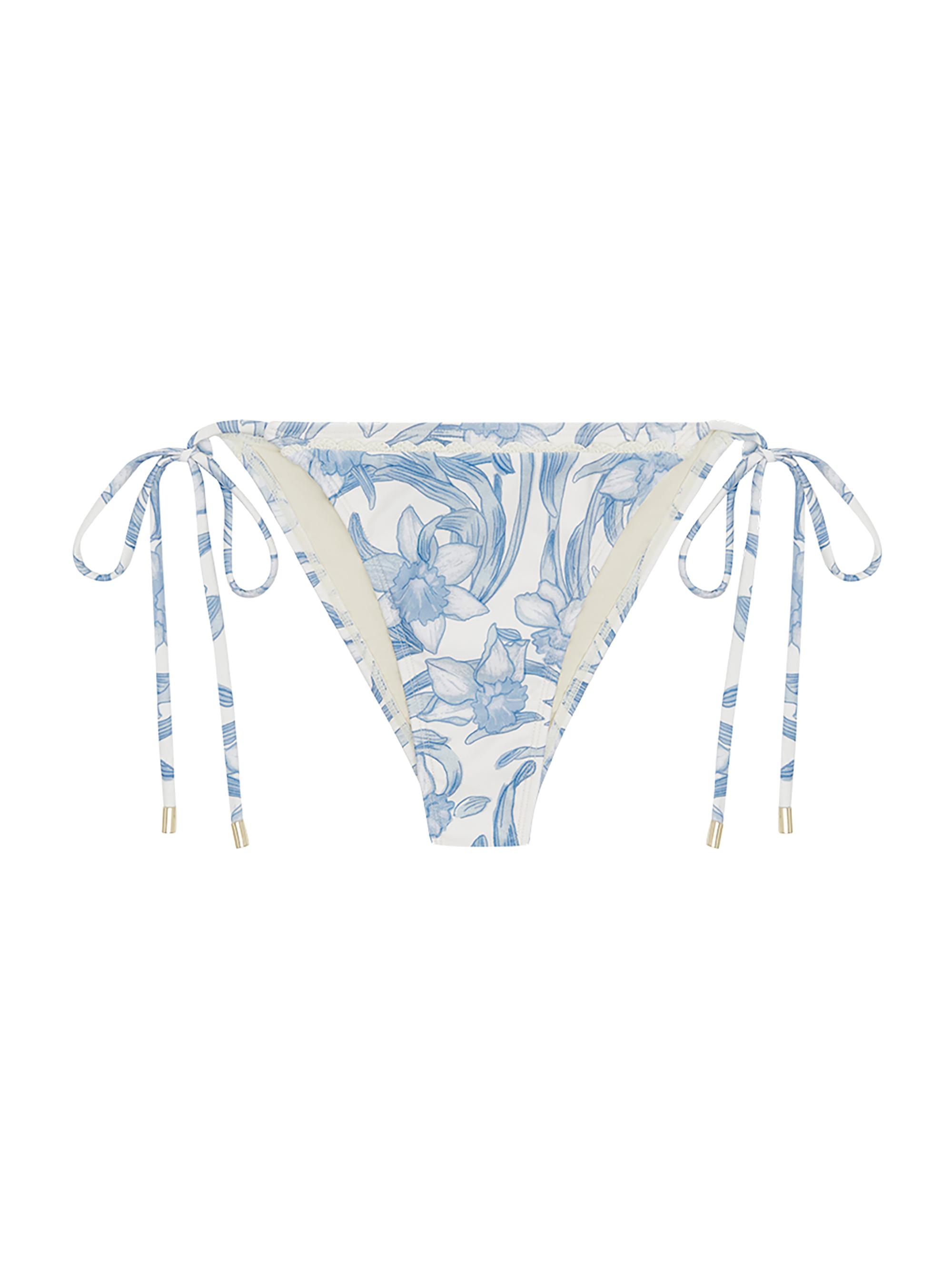 Peony Women's Everlasting Floral String Bikini Bottom - Daffodil