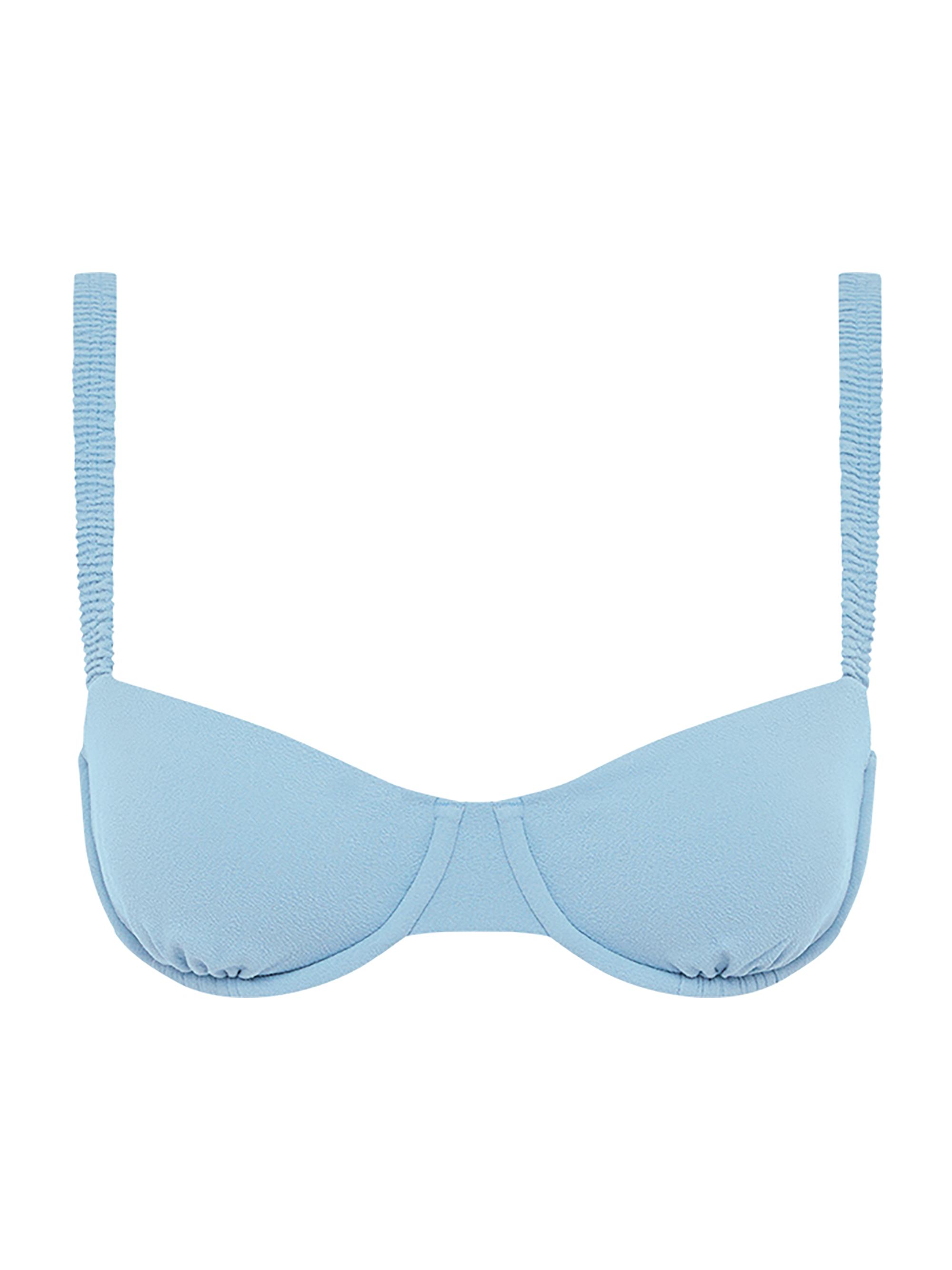 Peony Women's Holiday Balconette Bikini Top - Dusty Blue