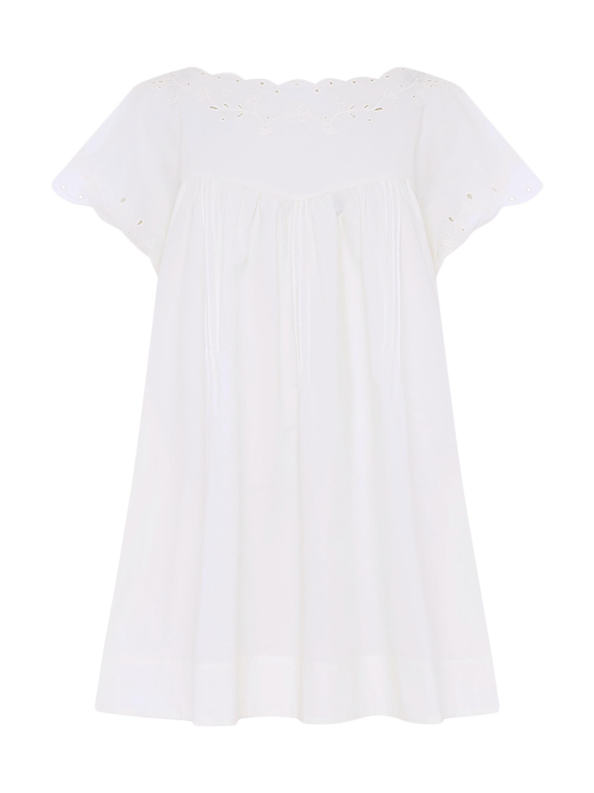 Peony Women's Memoir Embroidered Minidress - Gardenia