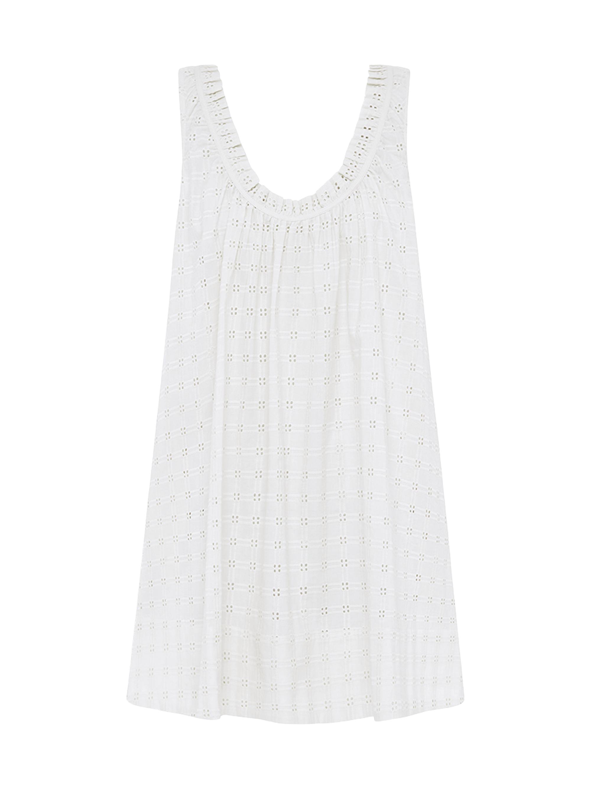 Peony Women's Summer A-Line Minidress - Gardenia