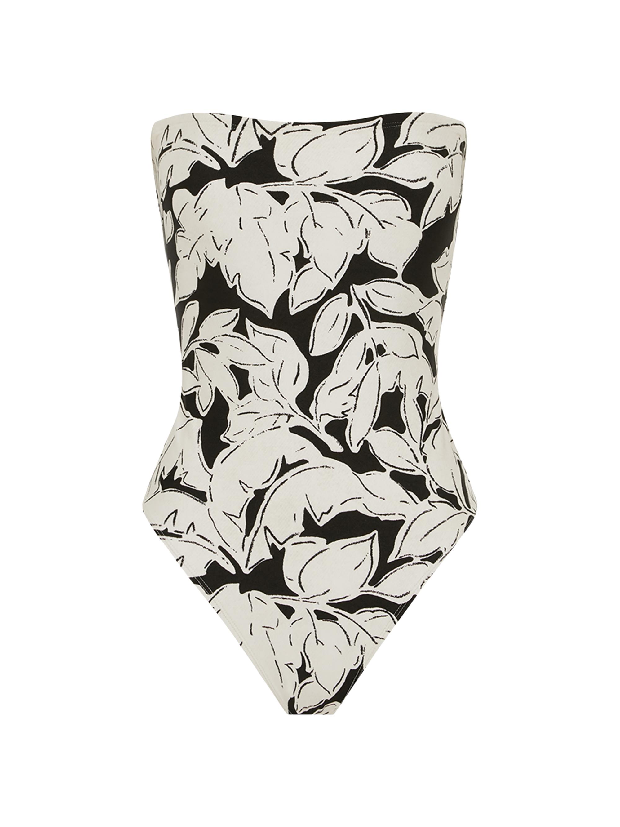 Peony Women's Strapless Floral One-Piece Swimsuit - Duet