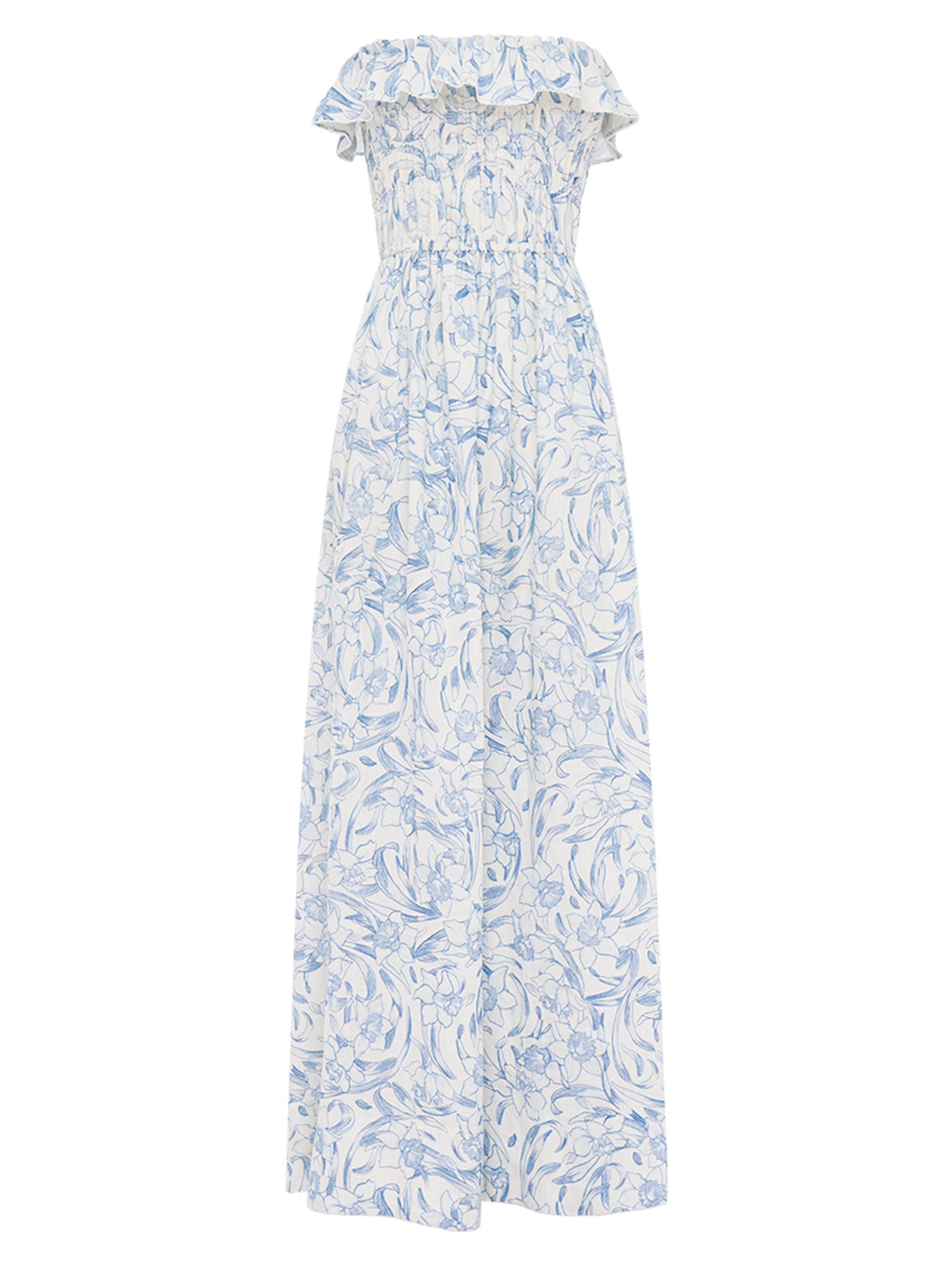 Peony Women's Shirred Strapless Midi-Dress - Daffodil