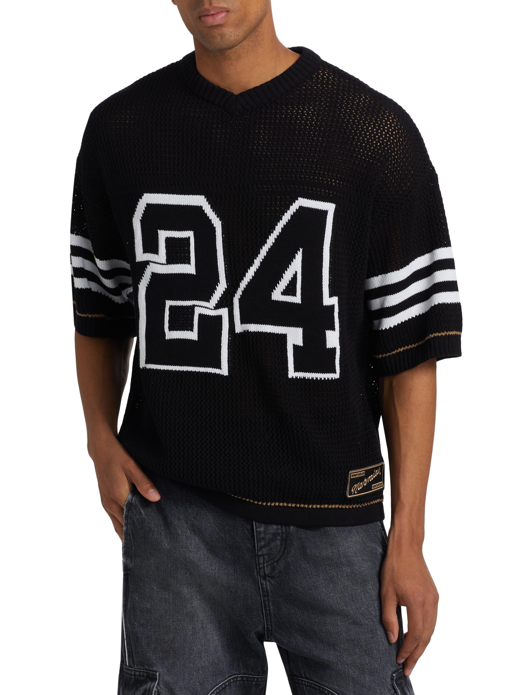 WANIMA Football Shirt ブラック S/M Nahmias Knit 24 Football Shirt | Saks Fifth Avenue
