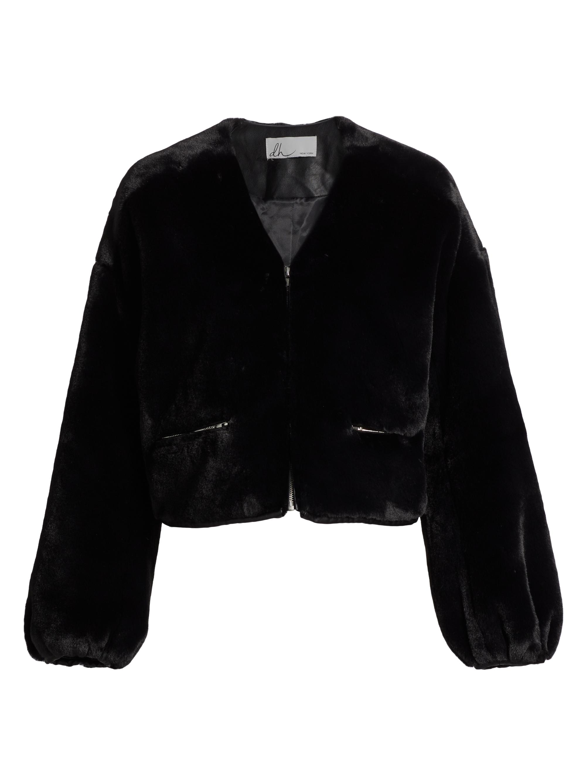 Prada Cropped Cloth And Leather Jacket | Saks Fifth Avenue