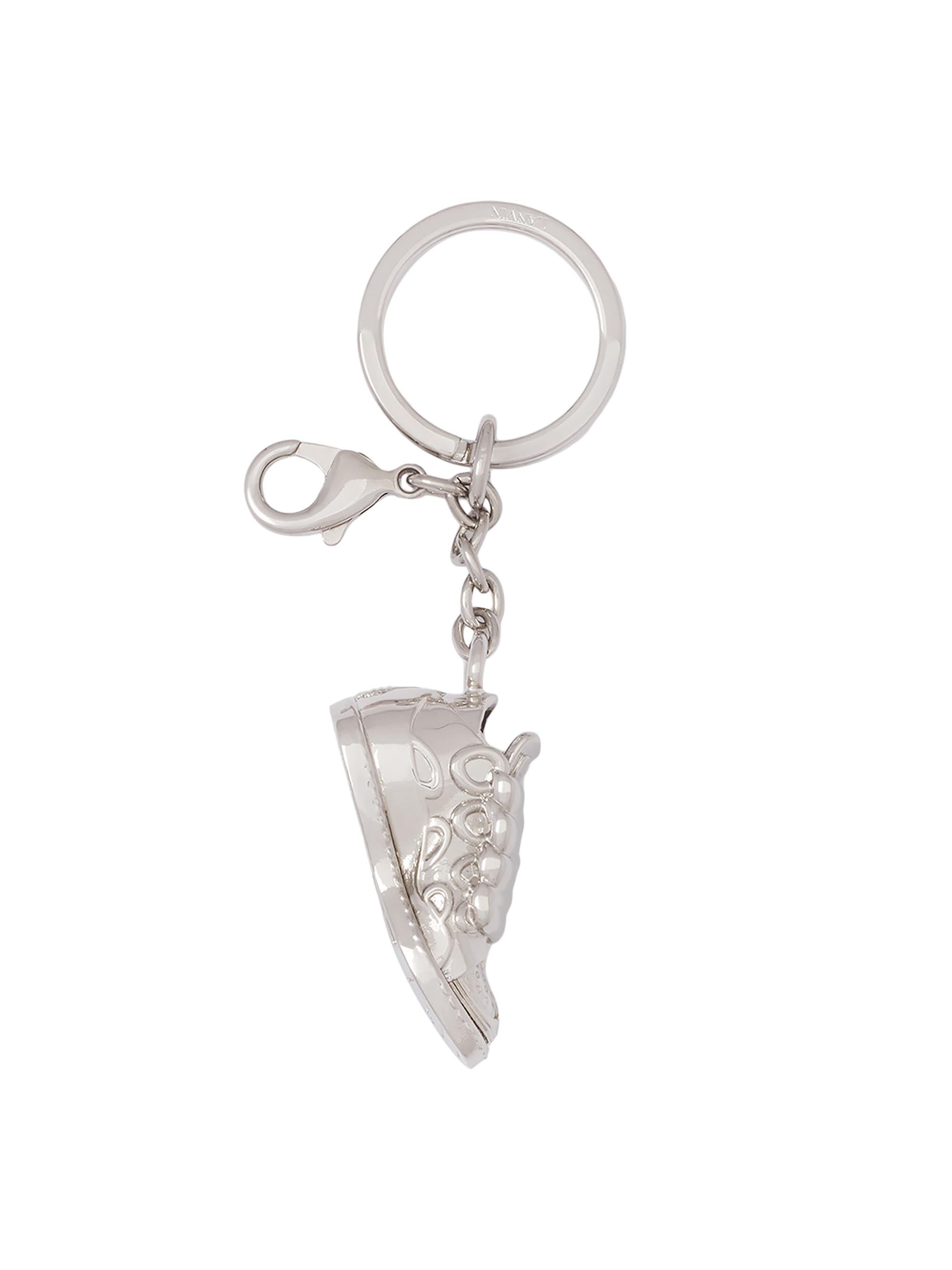 Lanvin Men's Curb Sneakers Brass Key Ring - Silver