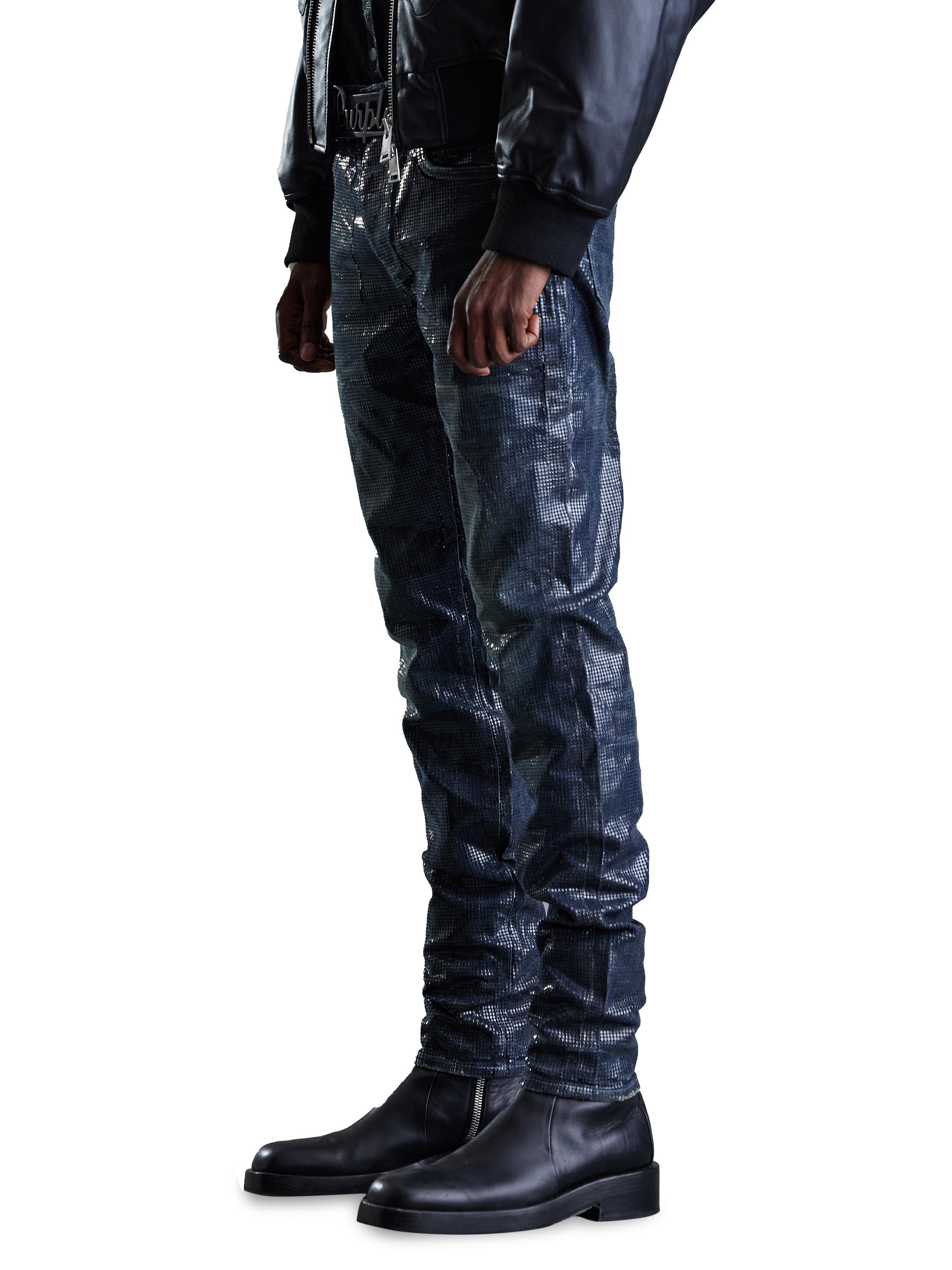 PURPLE Black Overplay ブラックデニム 29 80fe30577b931c6a50bddc577cb118