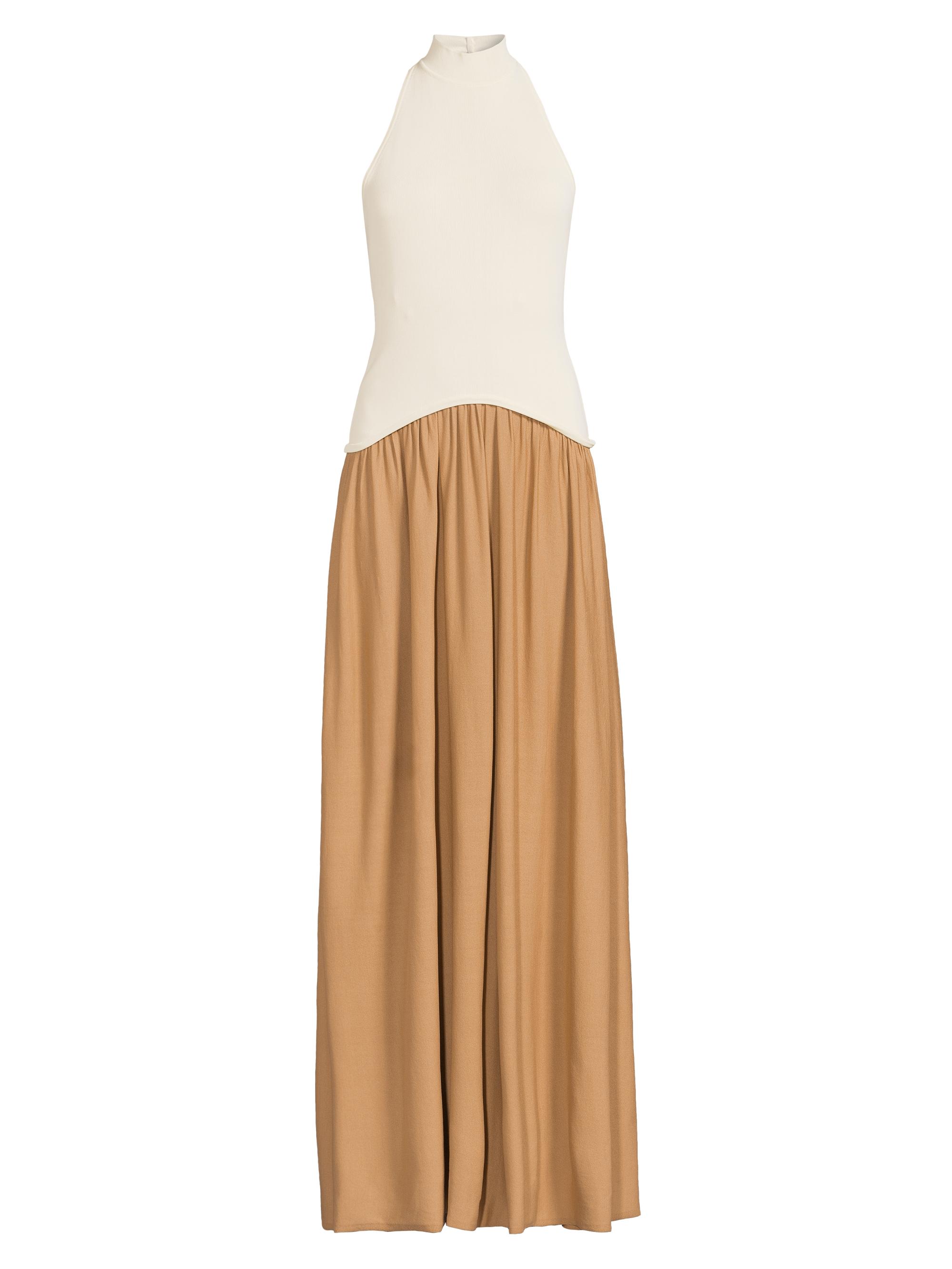 Solid & Striped Women's Soglio Halter Dress - Ecru Camel
