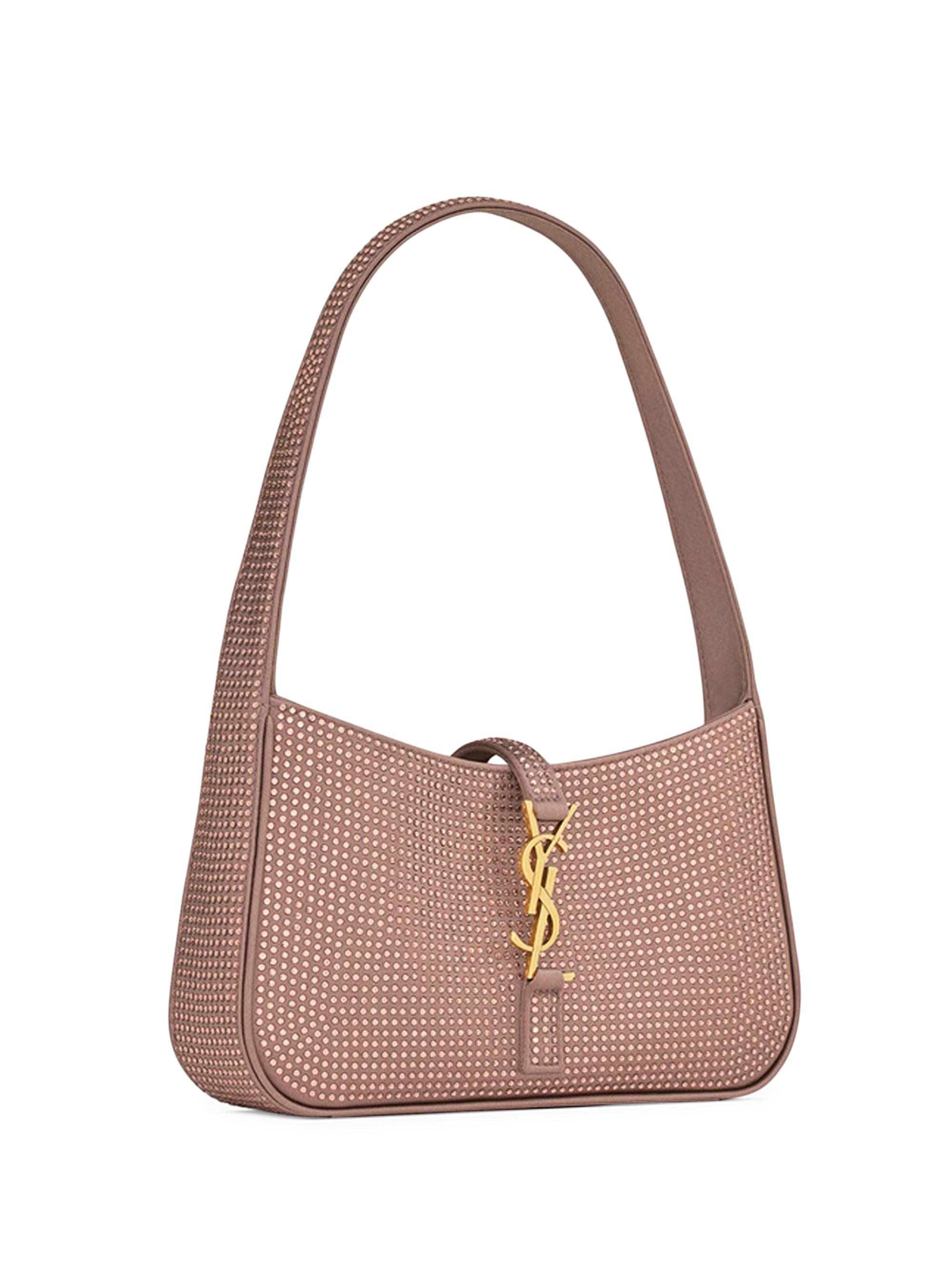 Saint Laurent Mini Le 5 à 7 Bag in Satin and Crystals | Saks Fifth