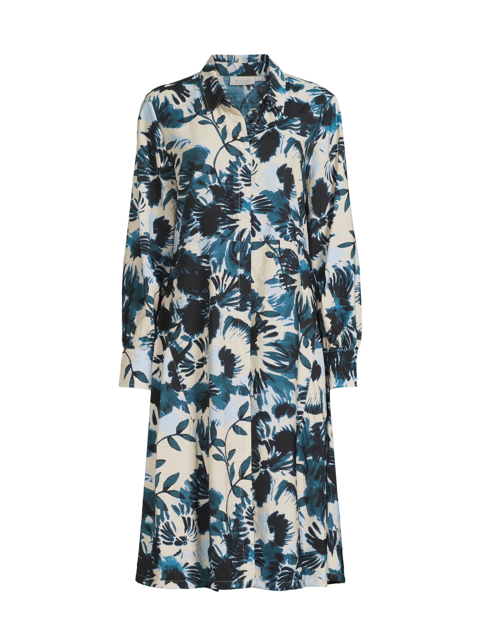 Masai Copenhagen Women's Nadia Collared Dress - Reflect Pond