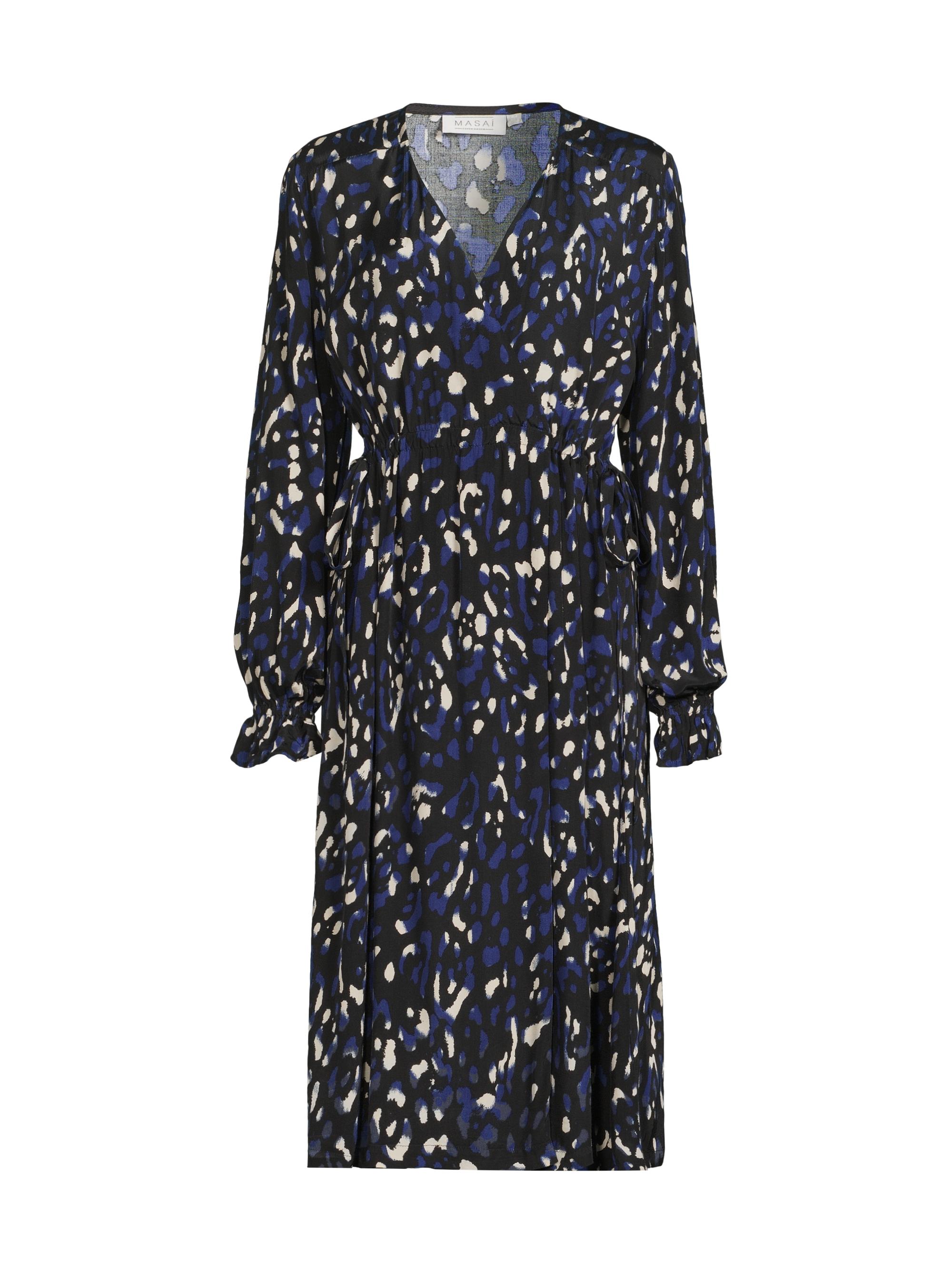 Masai Copenhagen Women's Norin Abstract Midi-Dress - Medieval Blue