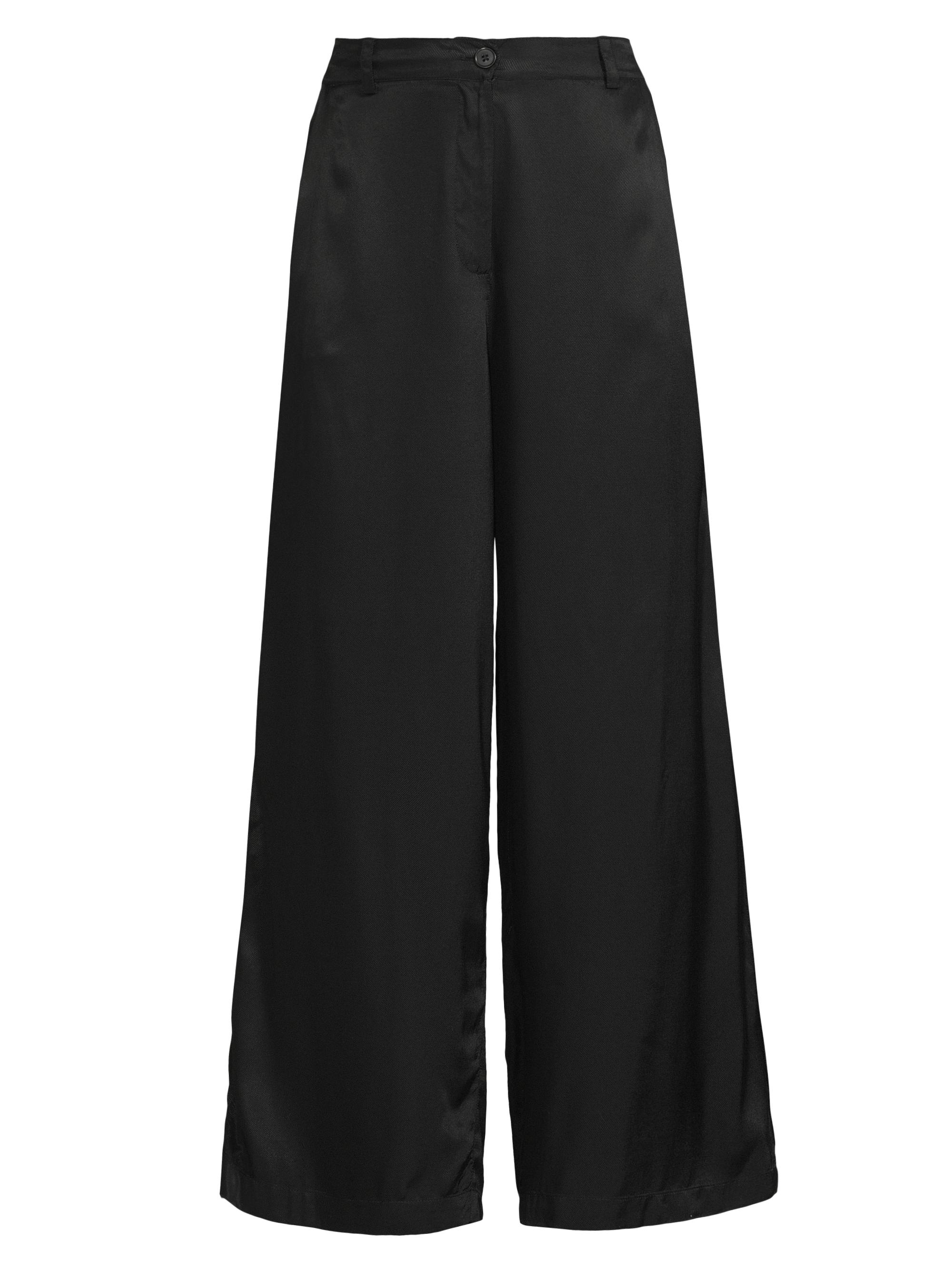 Masai Copenhagen Women's Perinus Twill Wide-Leg Trousers - Black