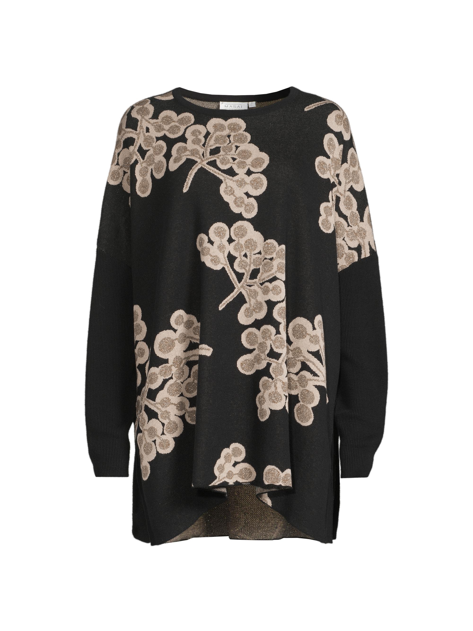 Masai Copenhagen Women's Feluca Floral Cotton-Blend Sweater - Black