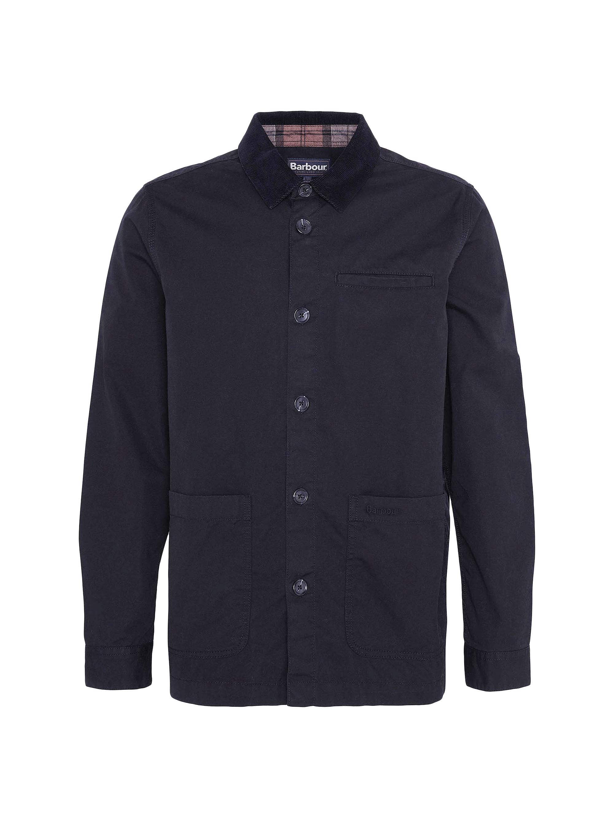 Barbour Men's Cole Tailored-Fit Poplin Overshirt - Black