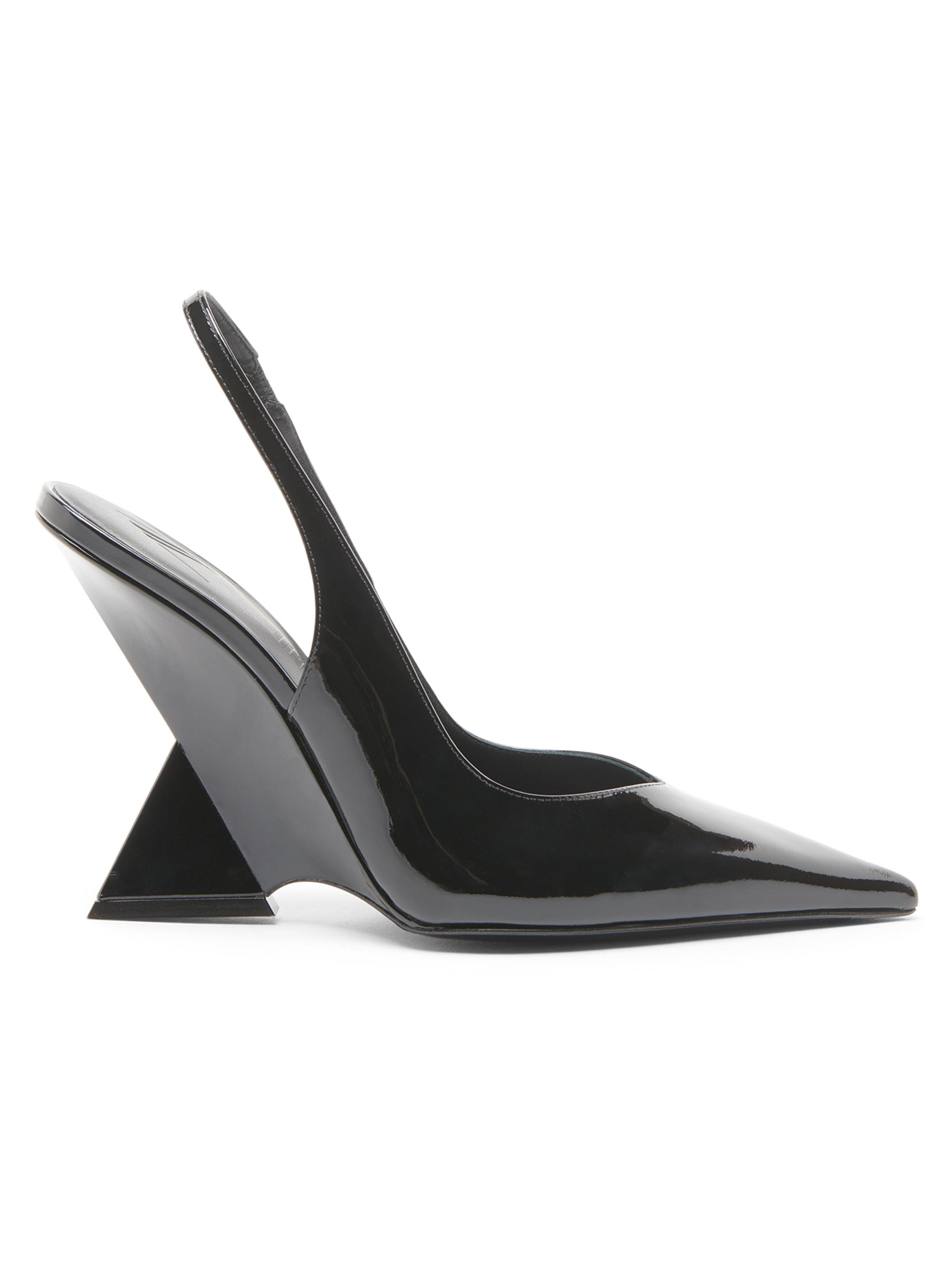 The Attico Women's Cheope 105MM Patent Leather Slingback Pumps - Black