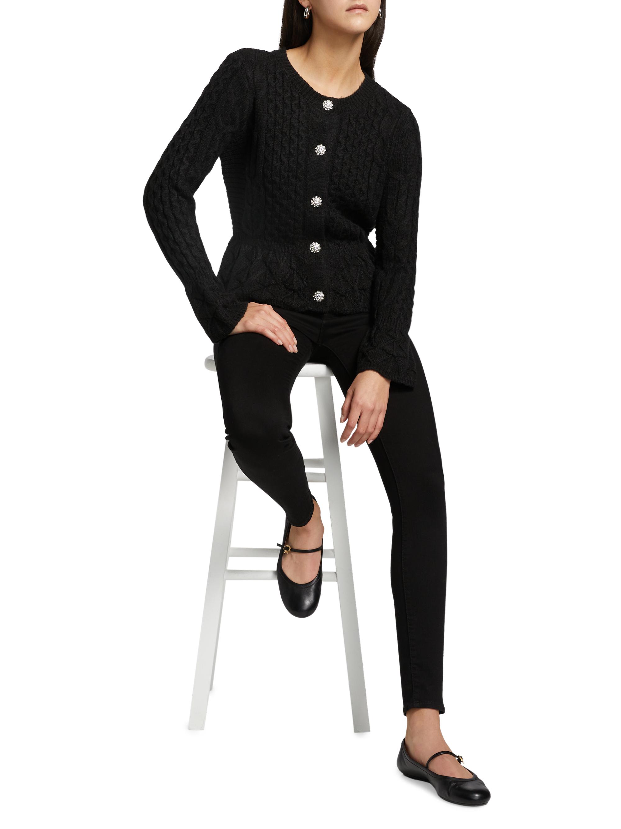 Design History Cable-Knit Crewneck Cardigan | Saks Fifth Avenue