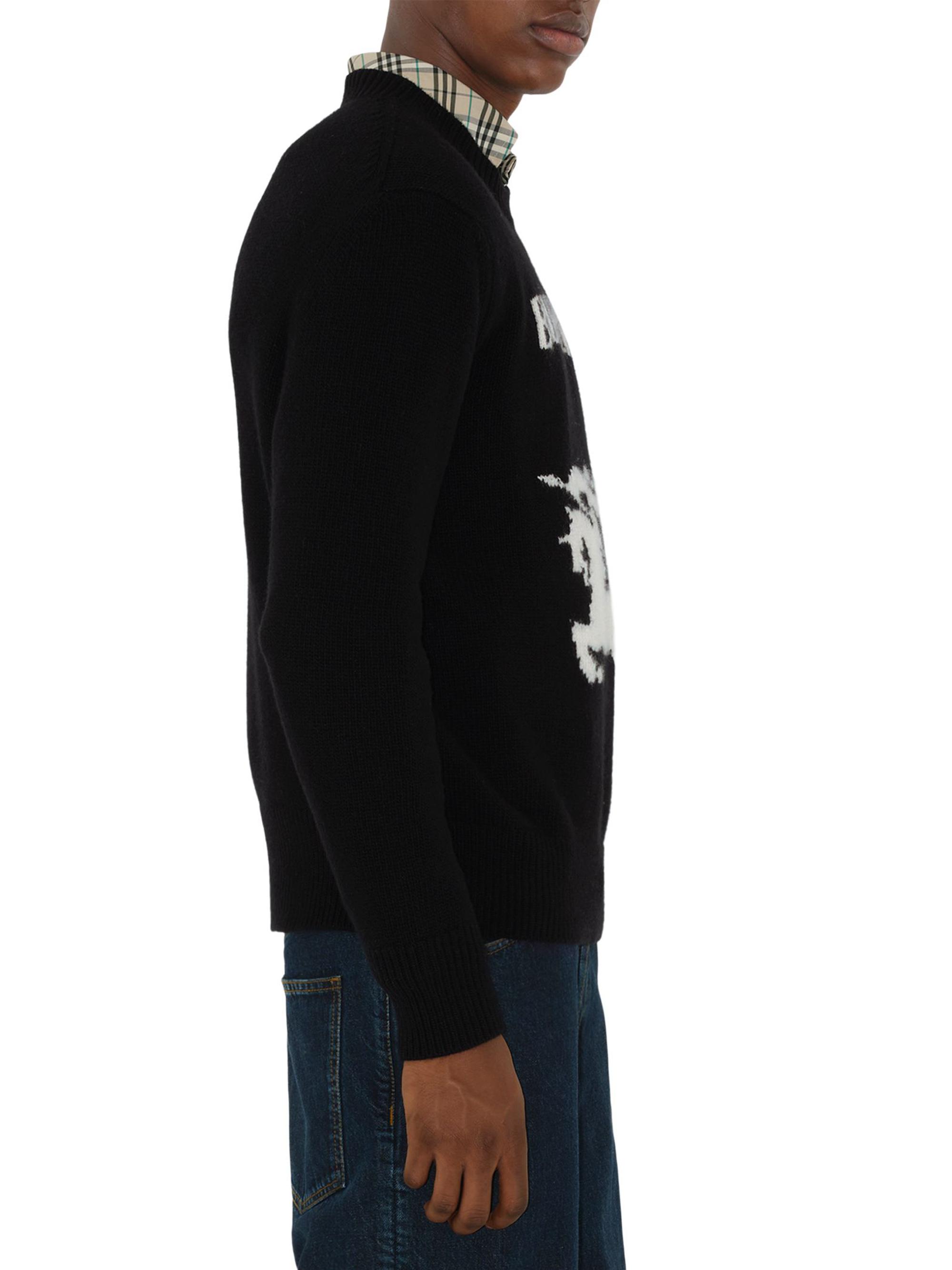 Burberry Equestrian Knight Design Wool & Cashmere Sweater | Saks