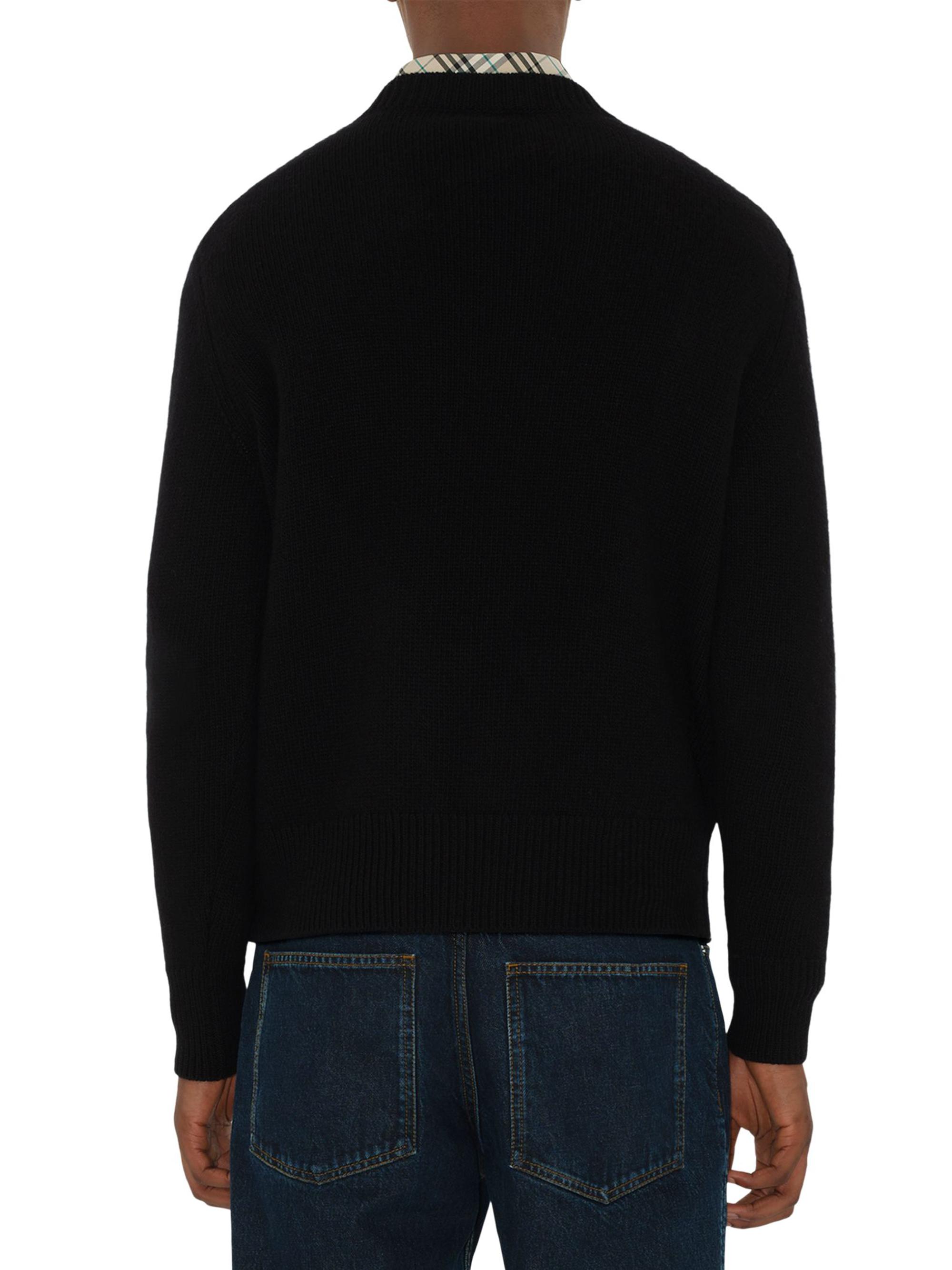 Burberry Equestrian Knight Design Wool & Cashmere Sweater | Saks