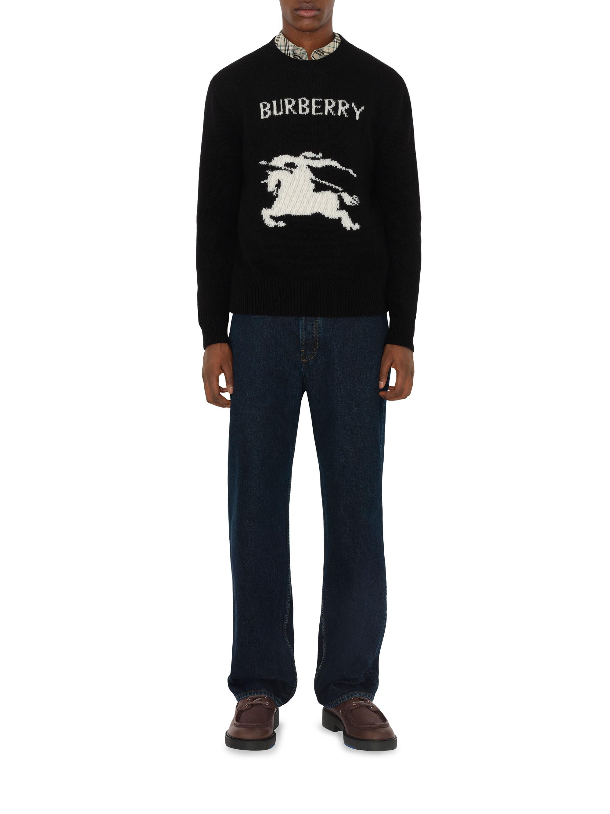 Burberry Equestrian Knight Design Wool & Cashmere Sweater | Saks
