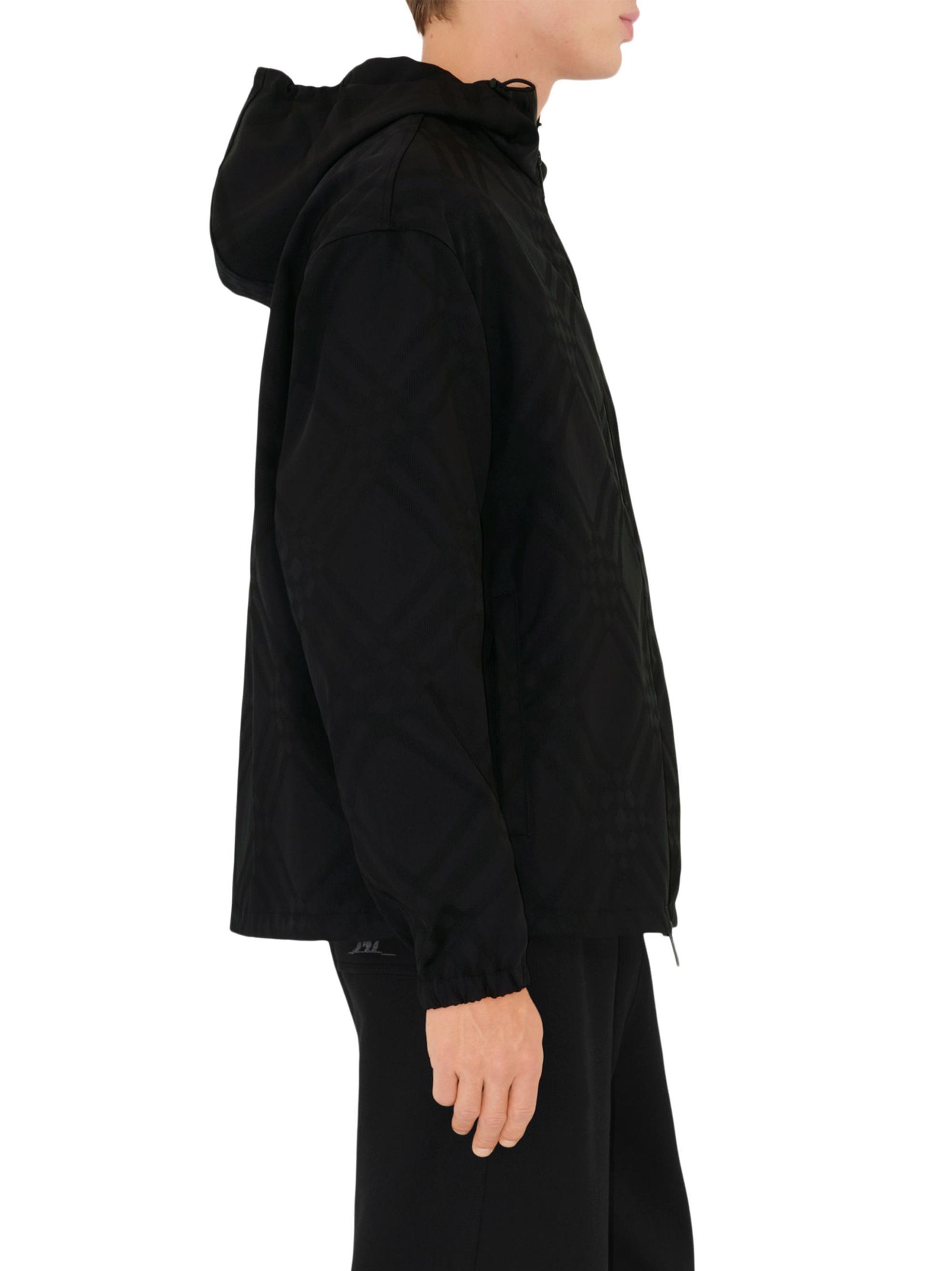 Burberry ブラック ジャンパー Burberry Nylon Check Windbreaker Jacket | Saks Fifth Avenue