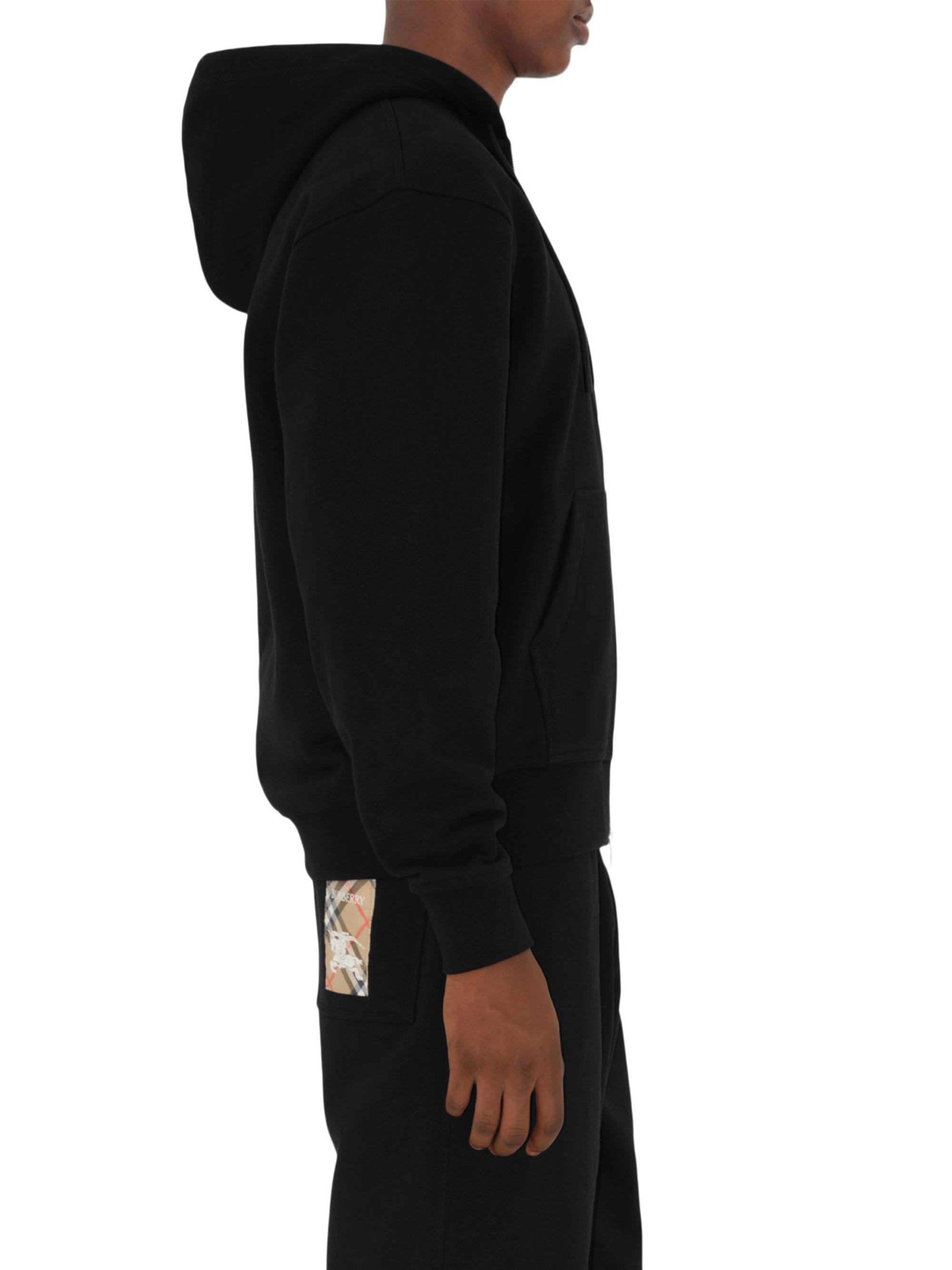 Burberry Check Label Cotton Full-Zip Hoodie | Saks Fifth Avenue