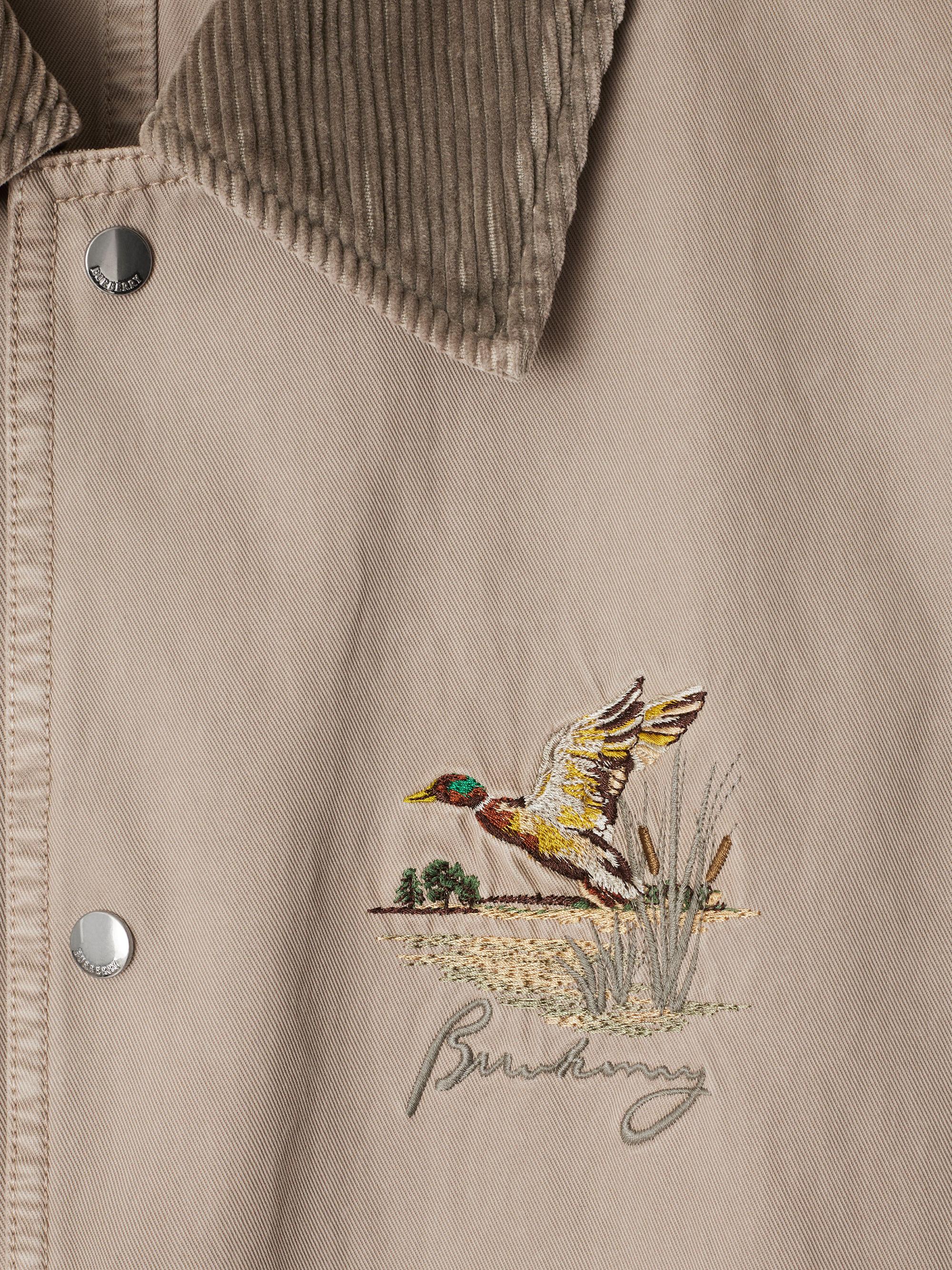 Burberry Embroidered Cotton Field Jacket | Saks Fifth Avenue