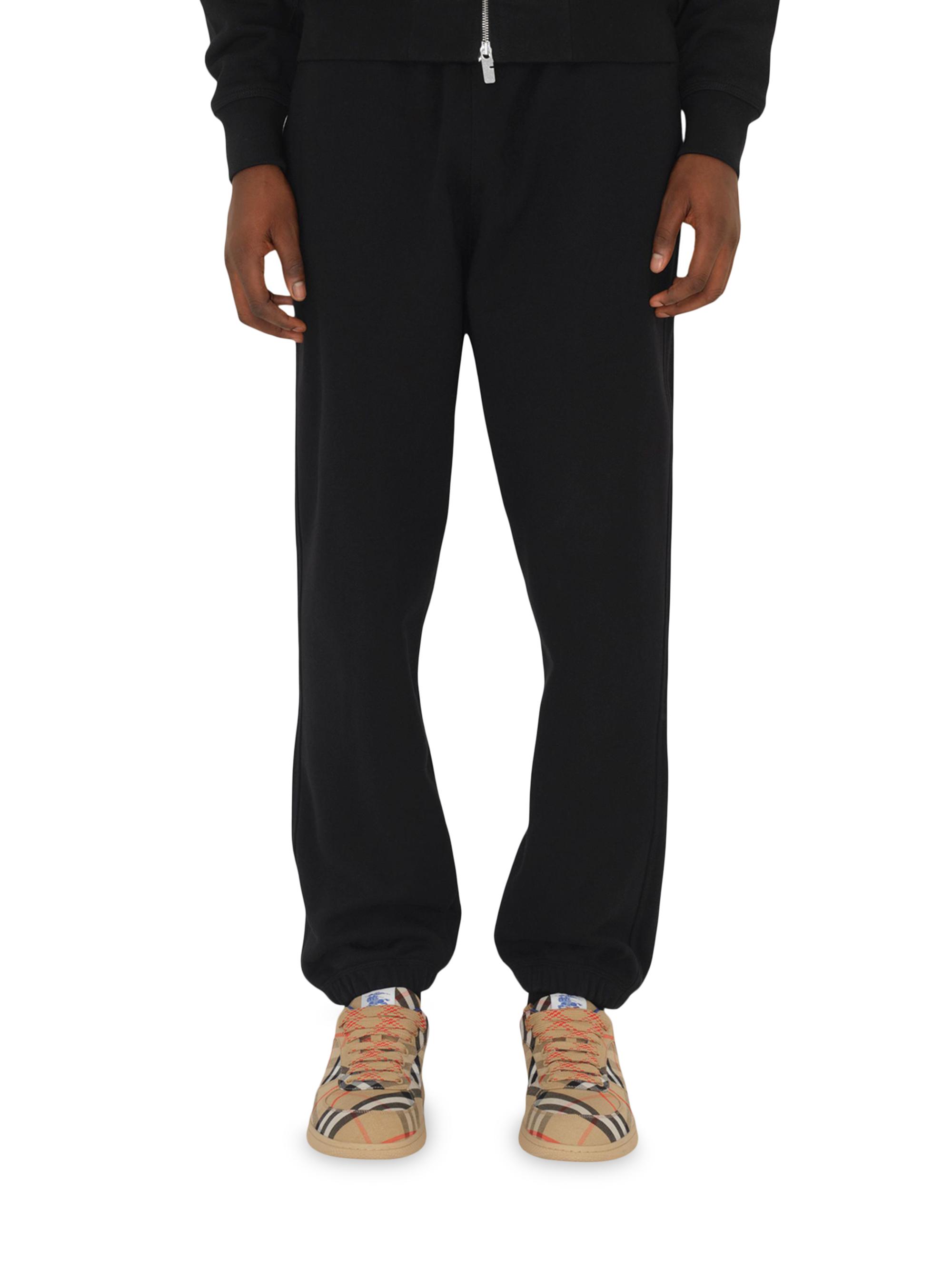 Burberry Check Label Cotton Jogging Pants | Saks Fifth Avenue